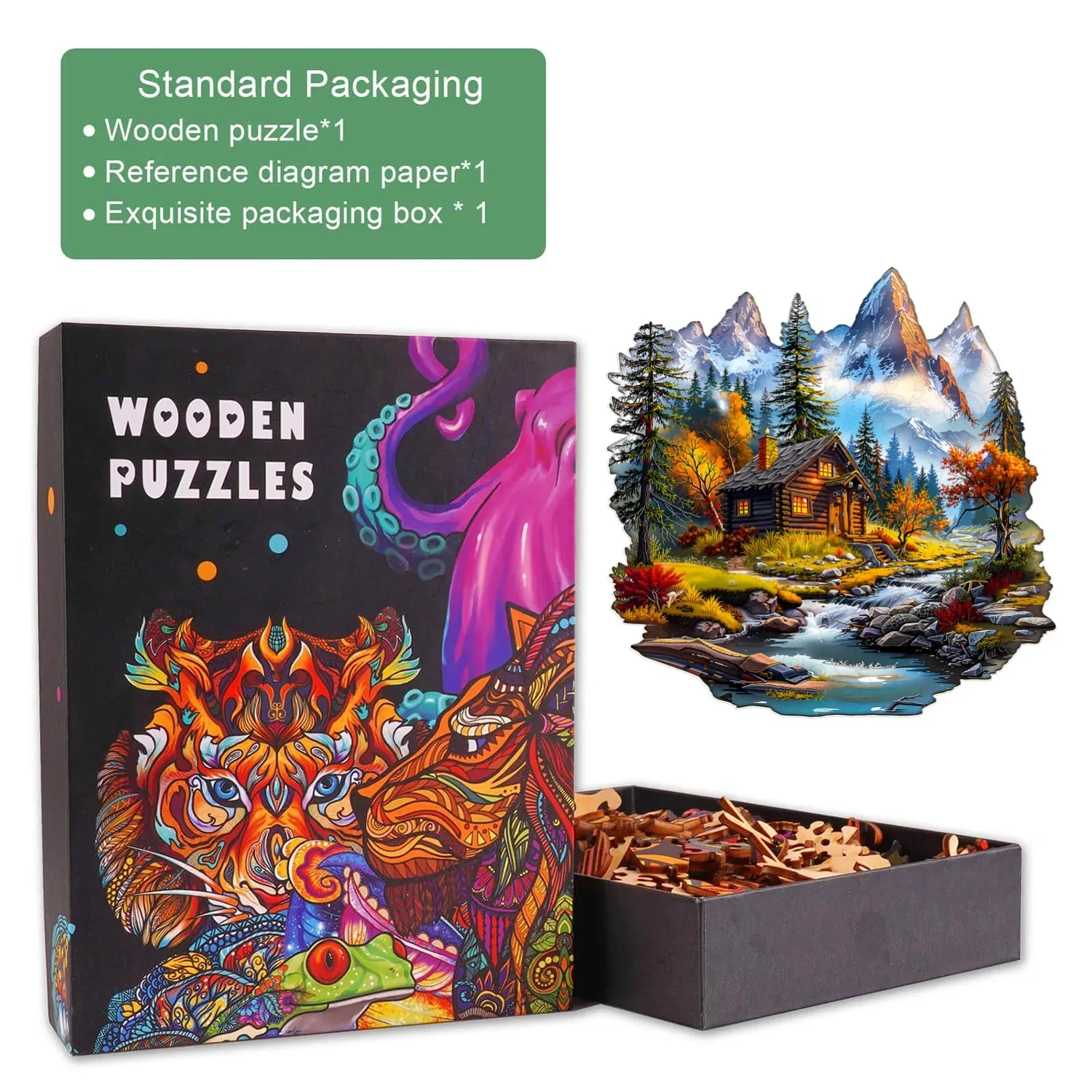 Alpine Flow Wooden Jigsaw Puzzle - Image 5