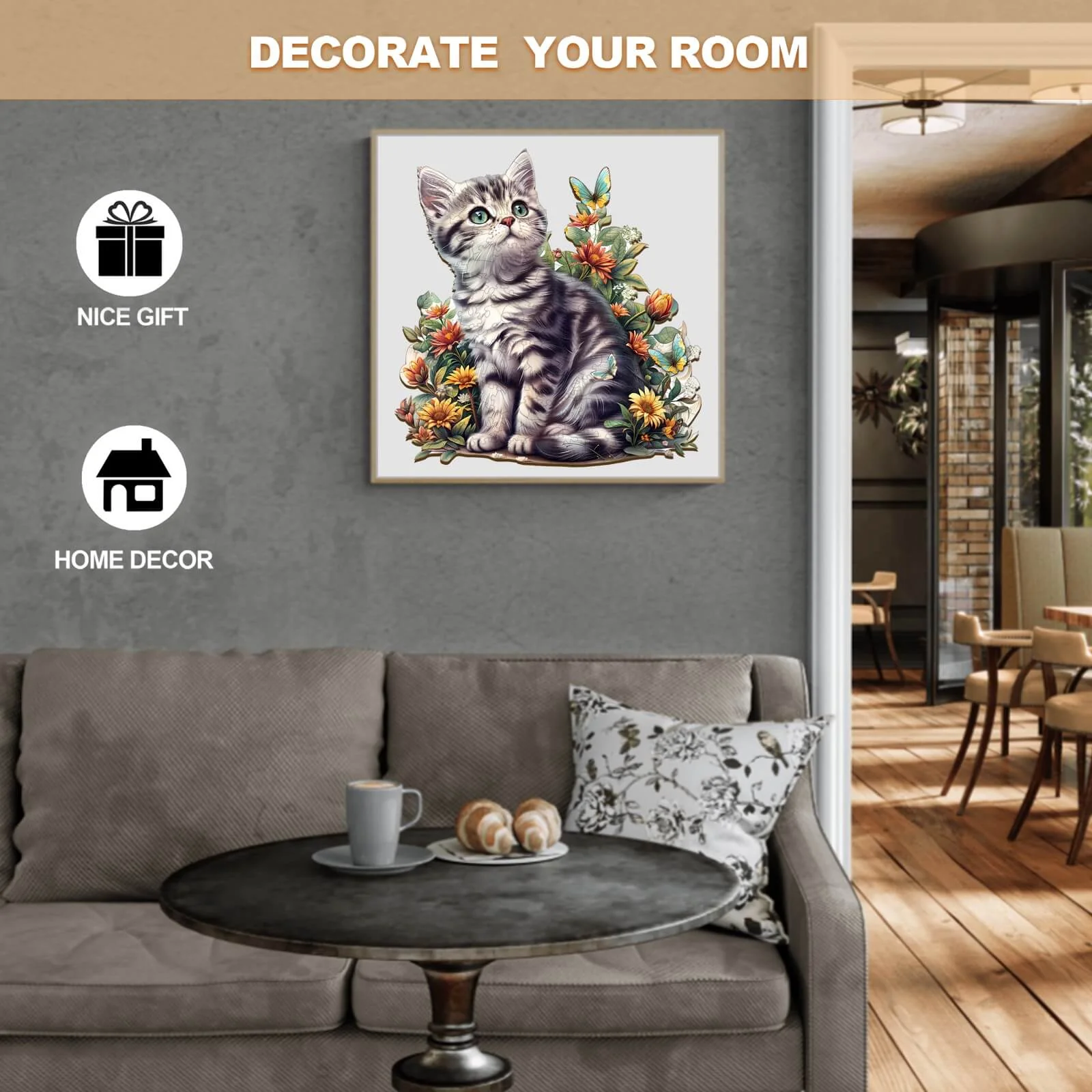 American Shorthair Wooden Jigsaw Puzzle - Image 6