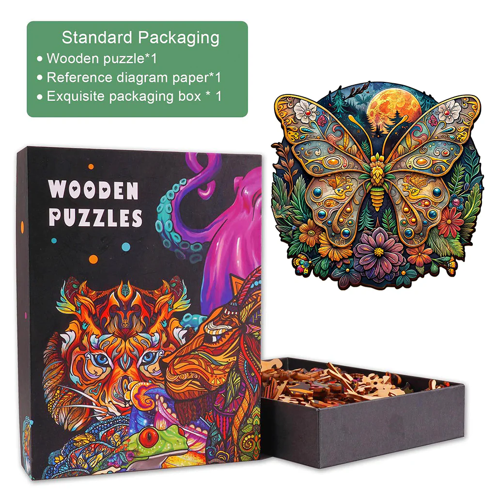Ancient Butterfly-1 Wooden Jigsaw Puzzle - Image 7