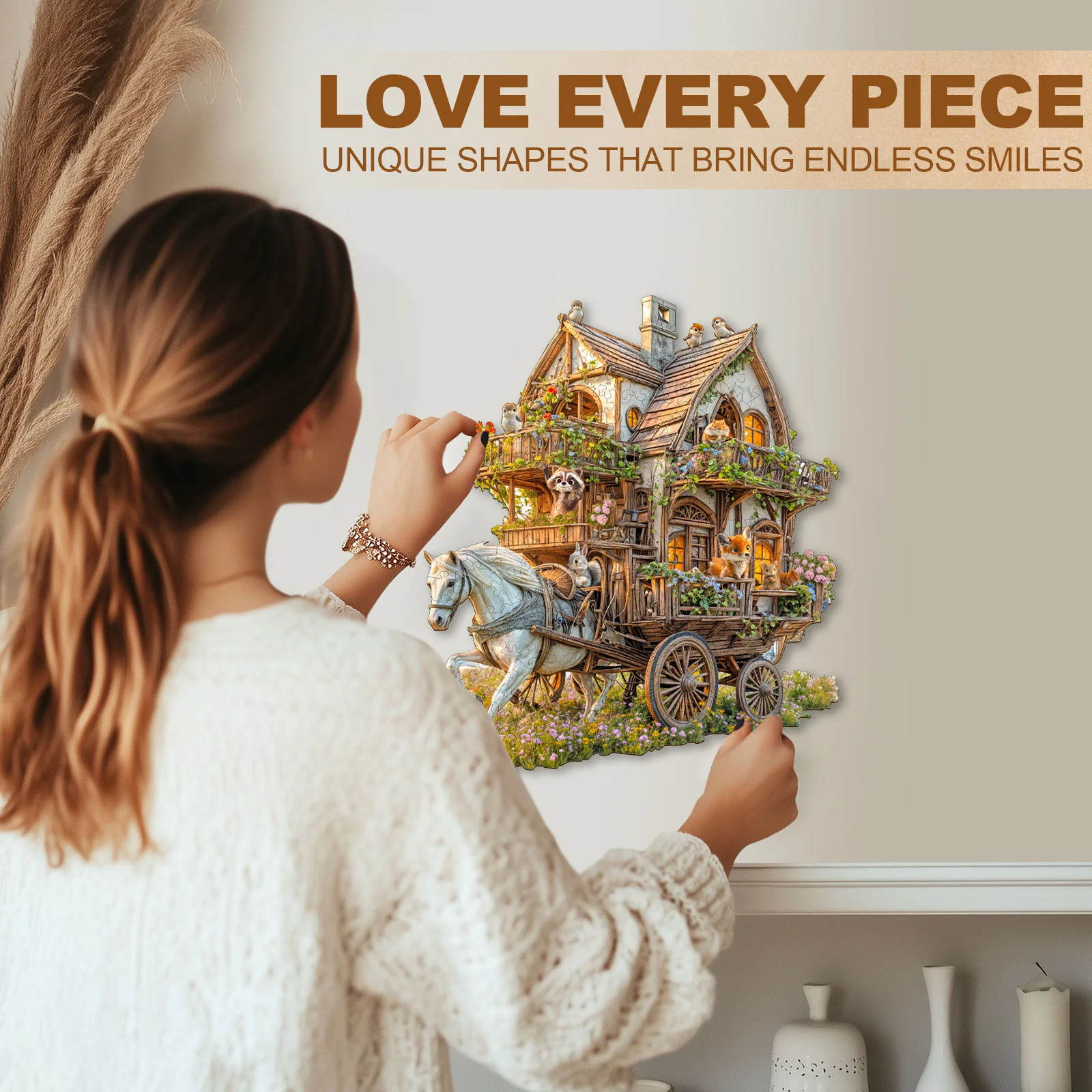Animal carriage Wooden Jigsaw Puzzle - Image 9