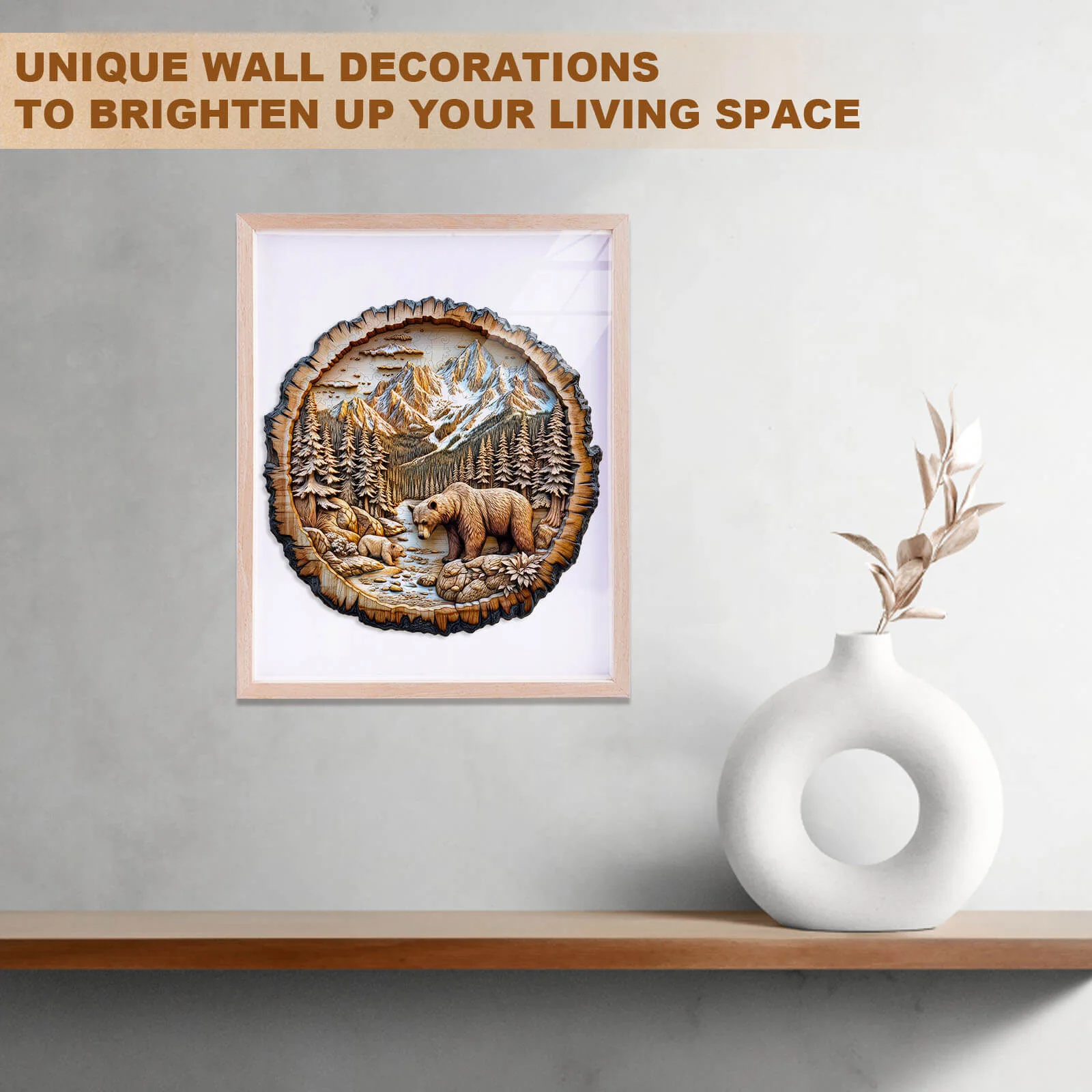 Annual ring Bear Wooden Jigsaw Puzzle - Image 10