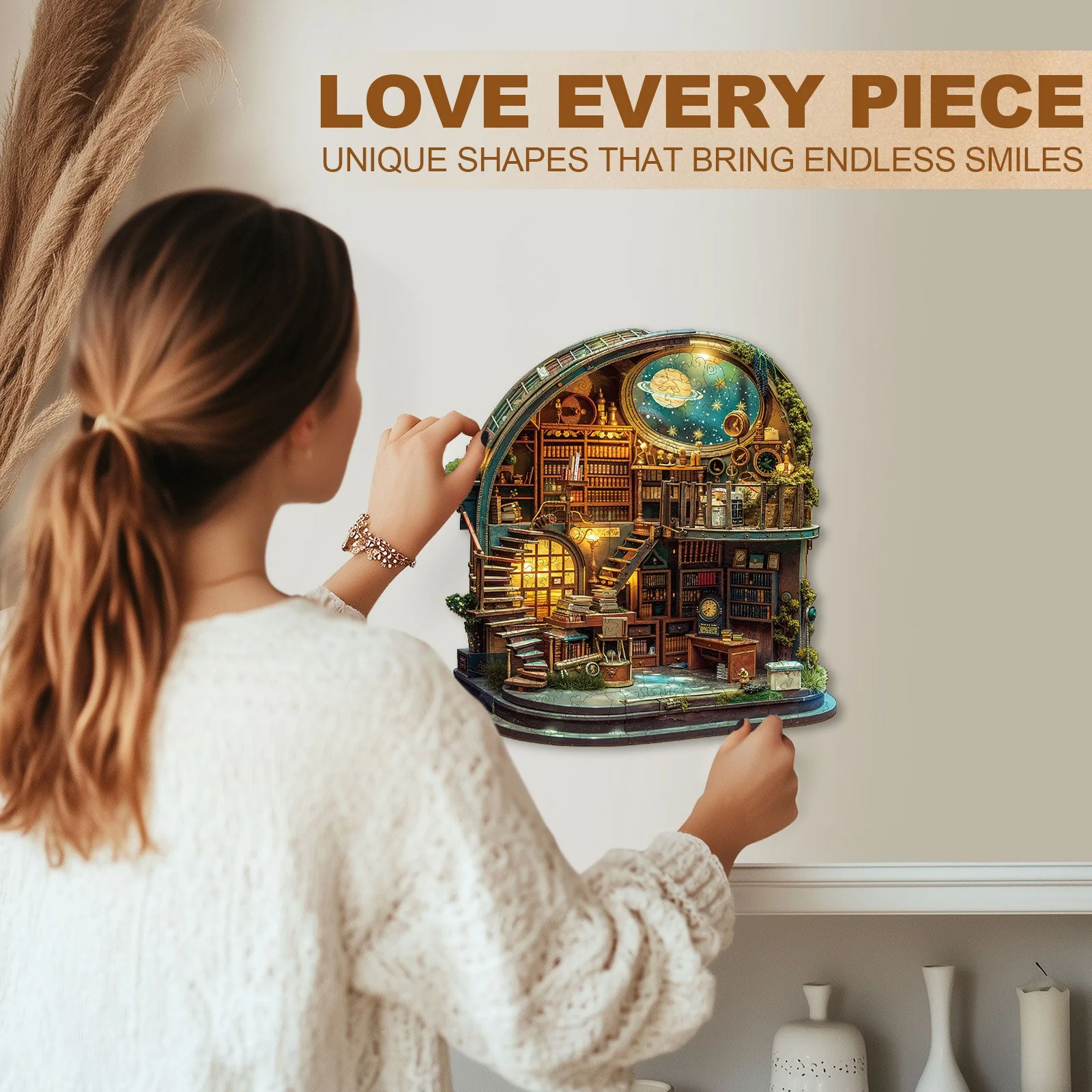 Astral Atelier Wooden Jigsaw Puzzle - Image 10
