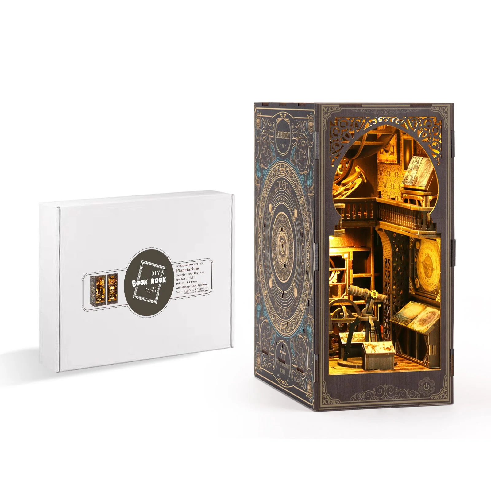 Astronomy Museum - DIY Book Nook Kit,3D Wooden Puzzle - Image 7