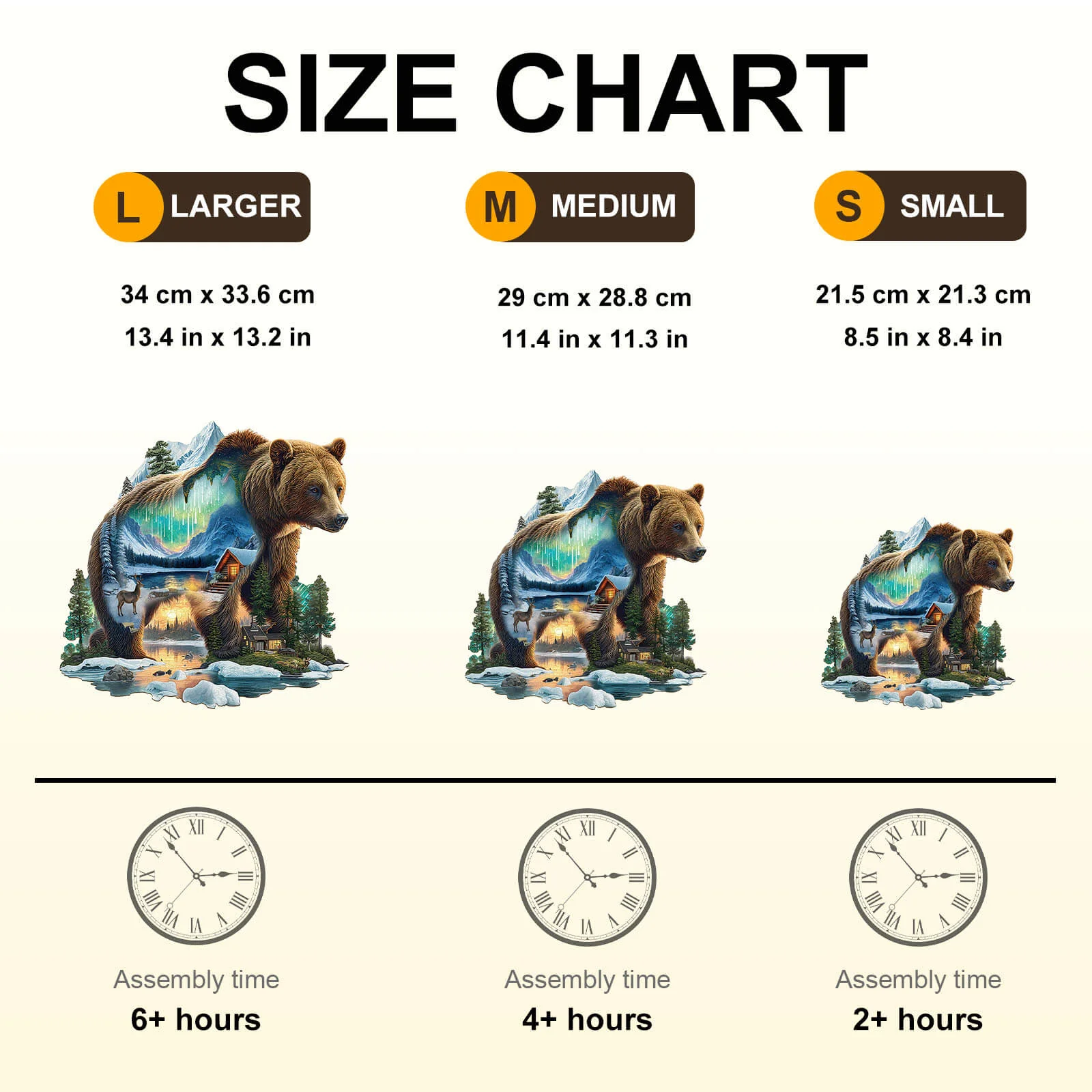 Aurora Bear Wooden Jigsaw Puzzle - Image 7
