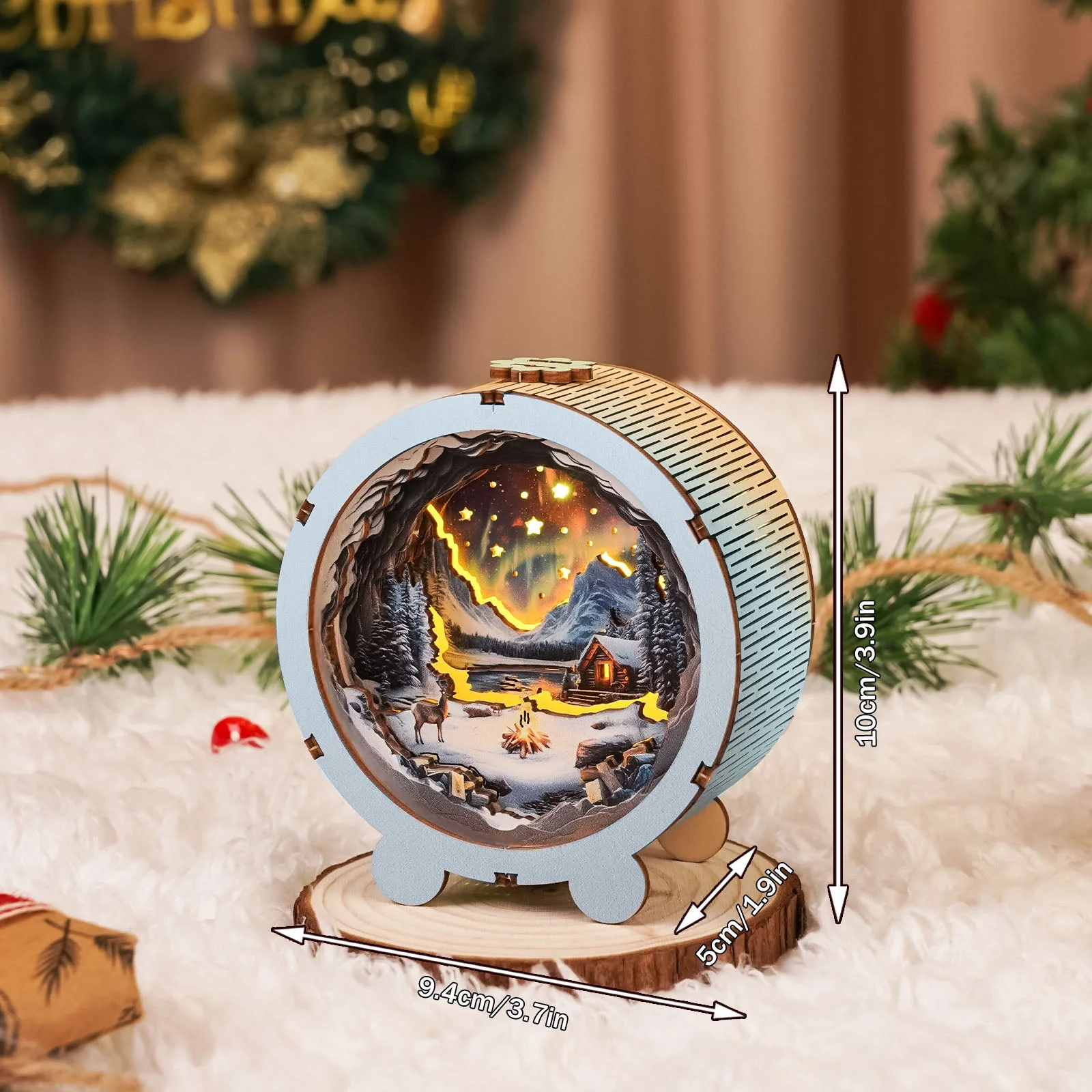 Aurora World Kit - 3D Wooden Puzzle Night Light - Image 3
