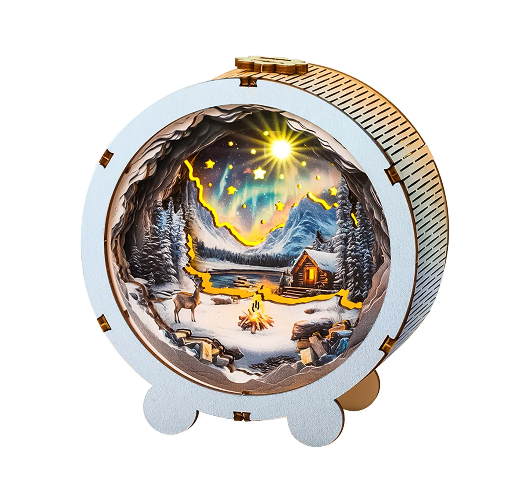 Aurora World Kit - 3D Wooden Puzzle Night Light - Image 7