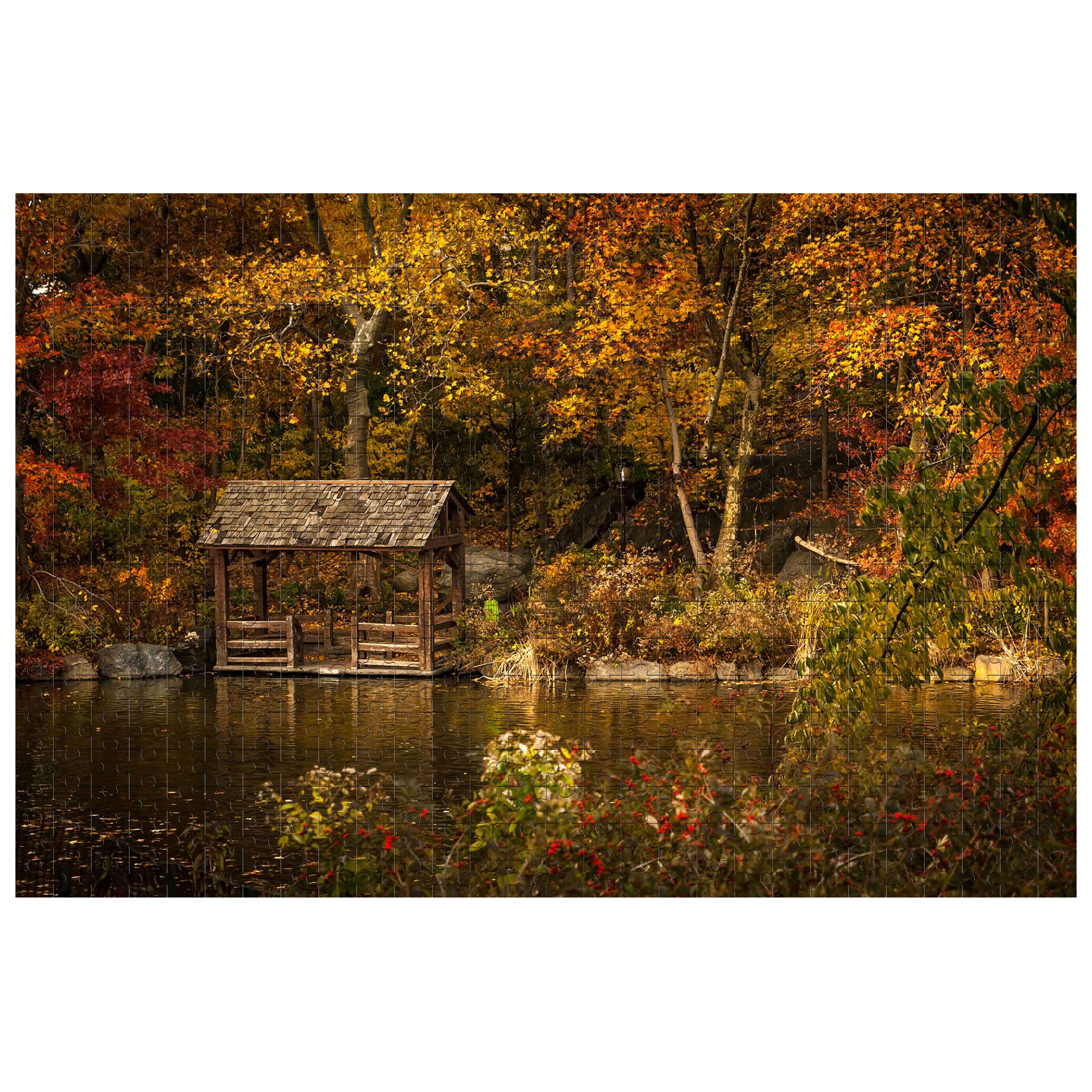 Autumn Lakeside 500 / 1000 Piece Puzzle - Image 2