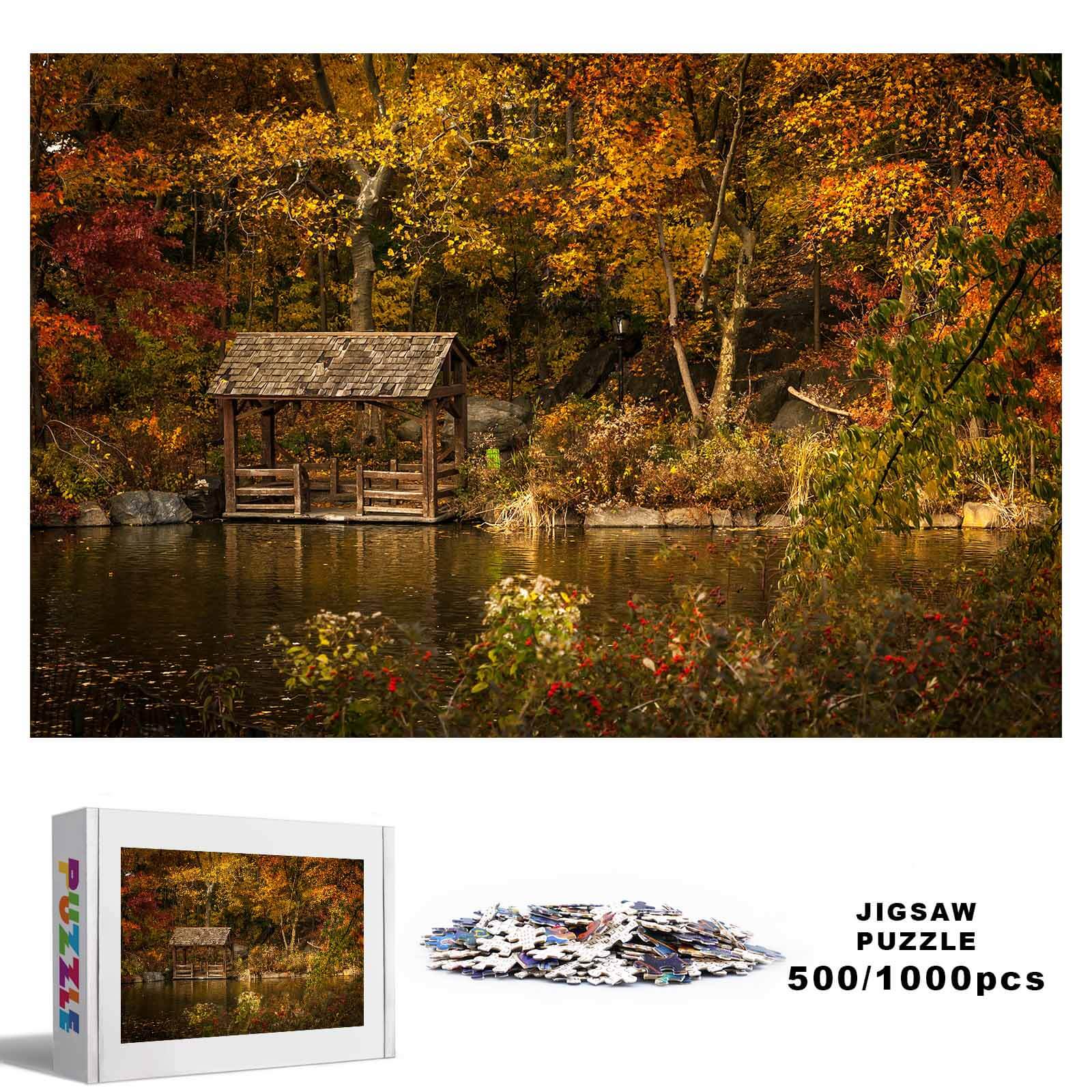 Autumn Lakeside 500 / 1000 Piece Puzzle - Image 3