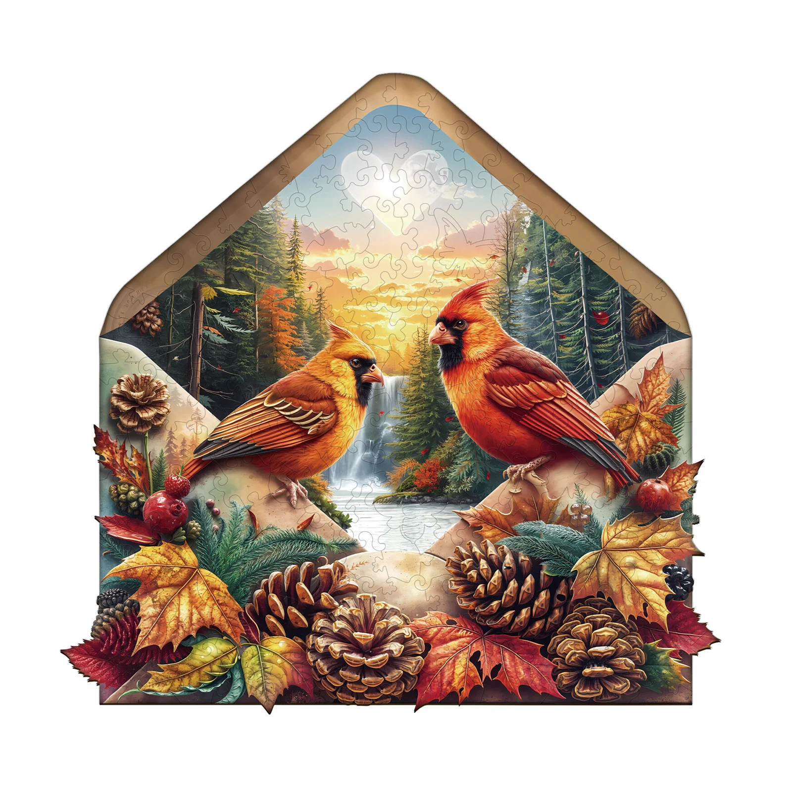 Autumn Love Wooden Jigsaw Puzzle