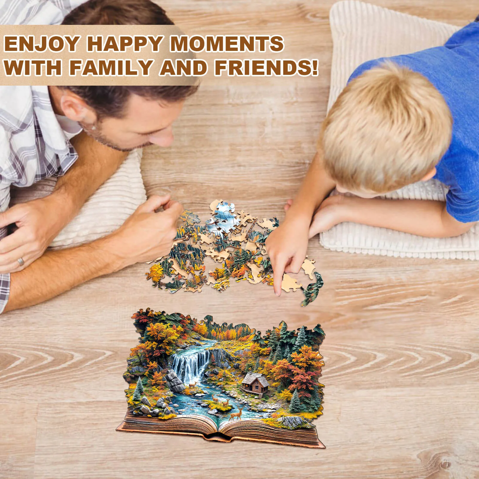 Autumn Wonderland Wooden Jigsaw Puzzle - Image 10