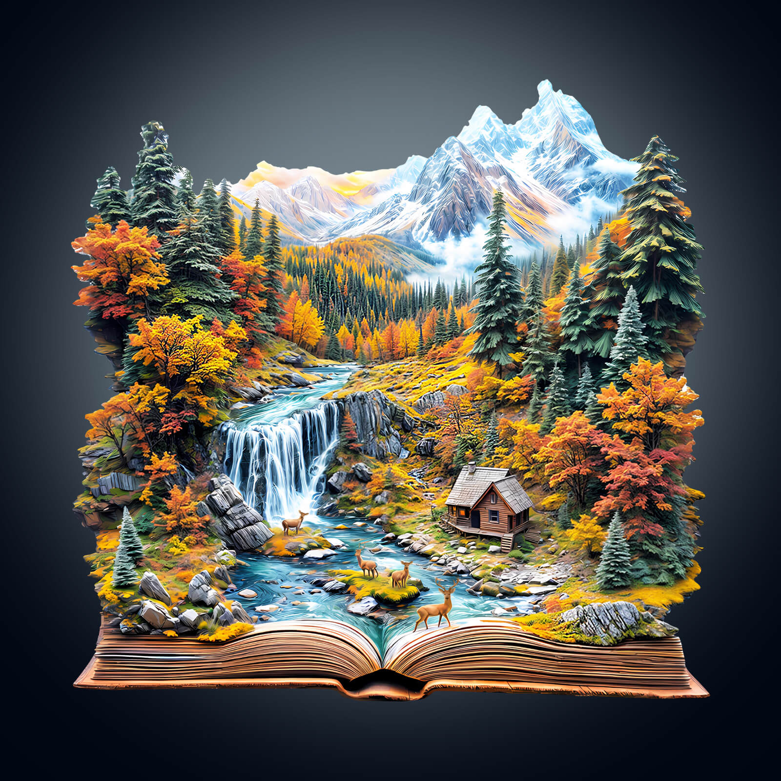 Autumn Wonderland Wooden Jigsaw Puzzle - Image 2