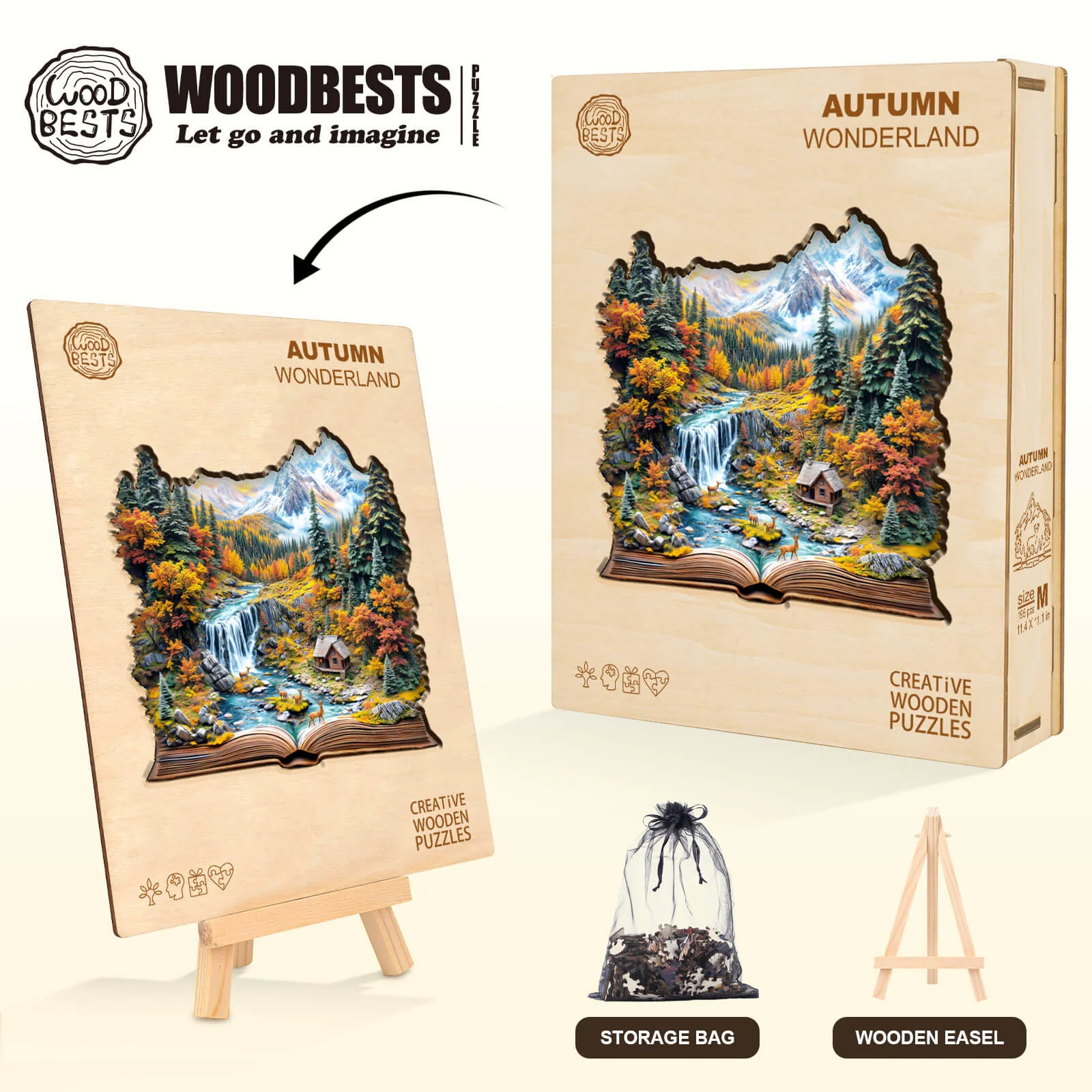 Autumn Wonderland Wooden Jigsaw Puzzle - Image 7