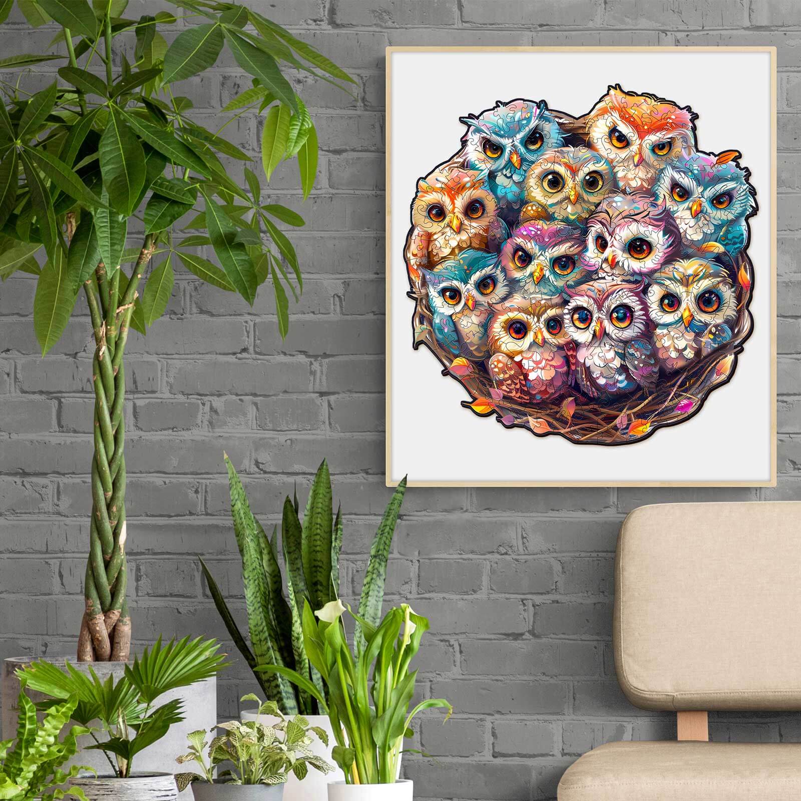 Baby Owls Wooden Jigsaw Puzzle - Image 8