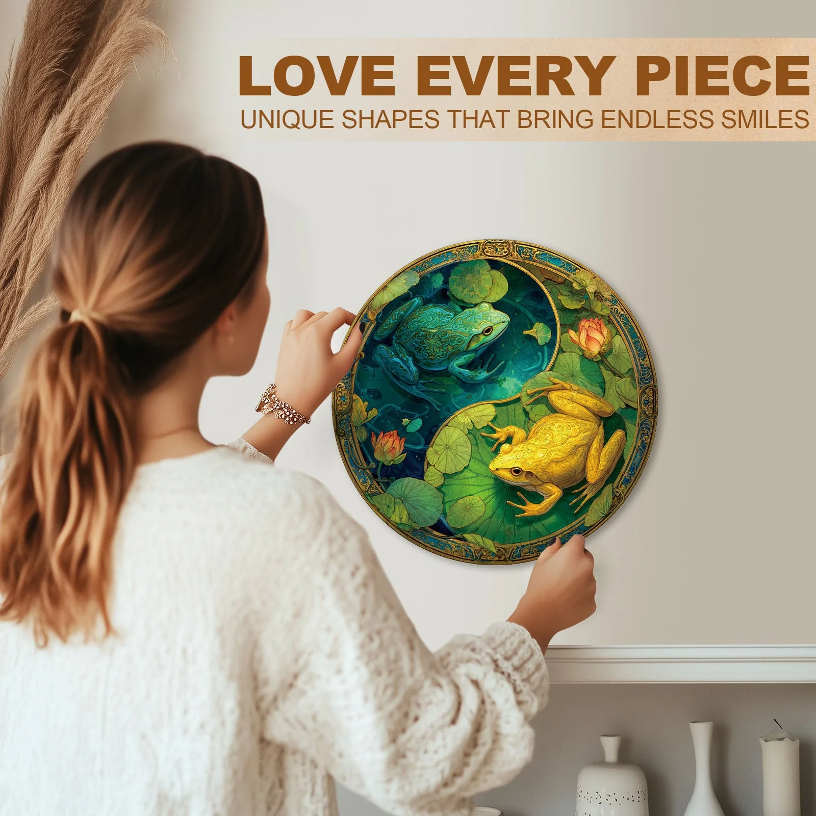 Balance Frogs Wooden Jigsaw Puzzle - Image 10