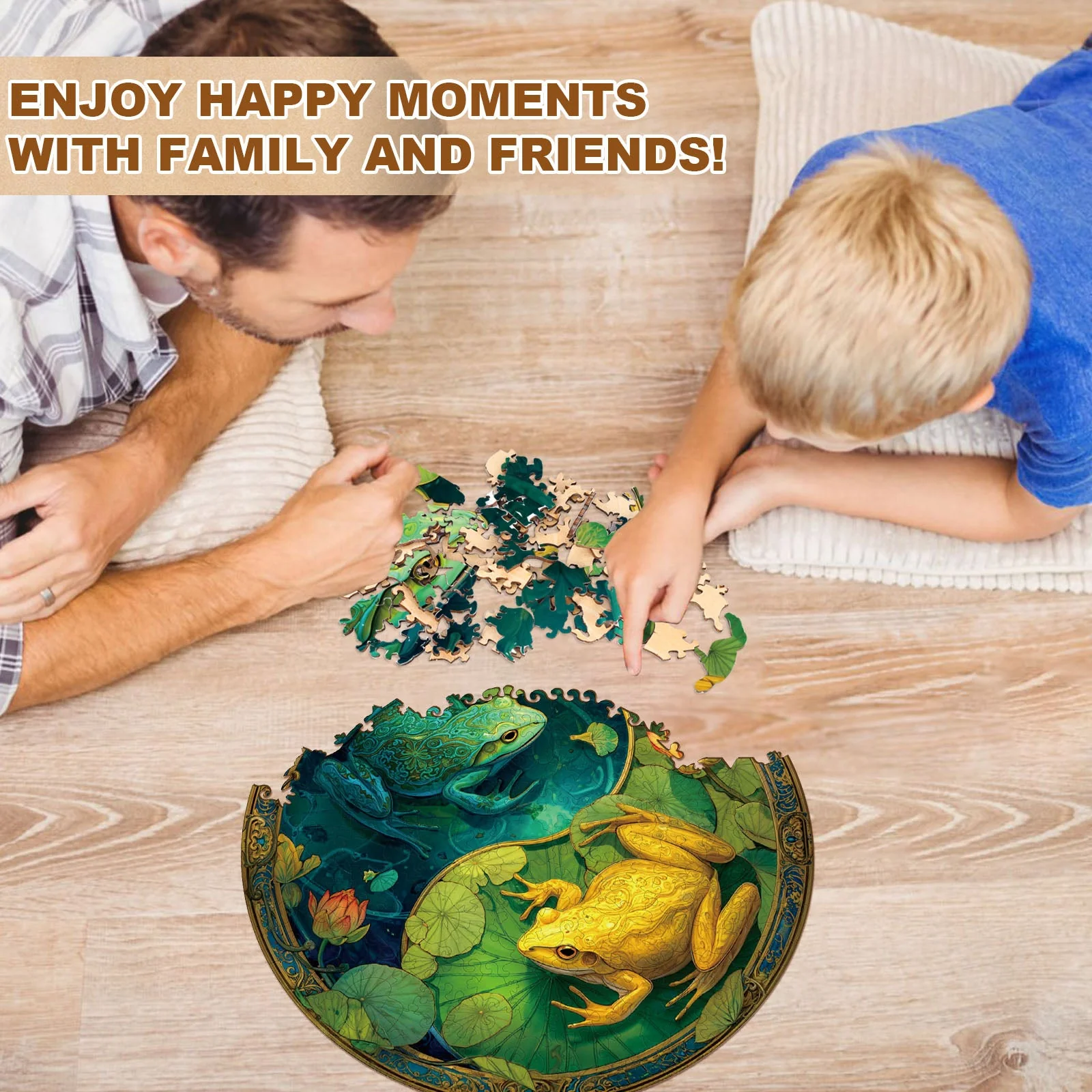 Balance Frogs Wooden Jigsaw Puzzle - Image 12
