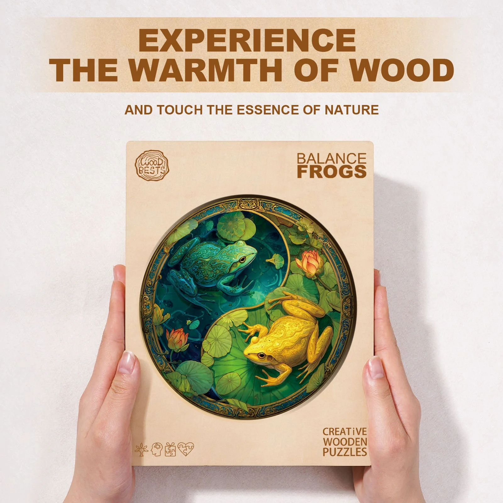Balance Frogs Wooden Jigsaw Puzzle - Image 6