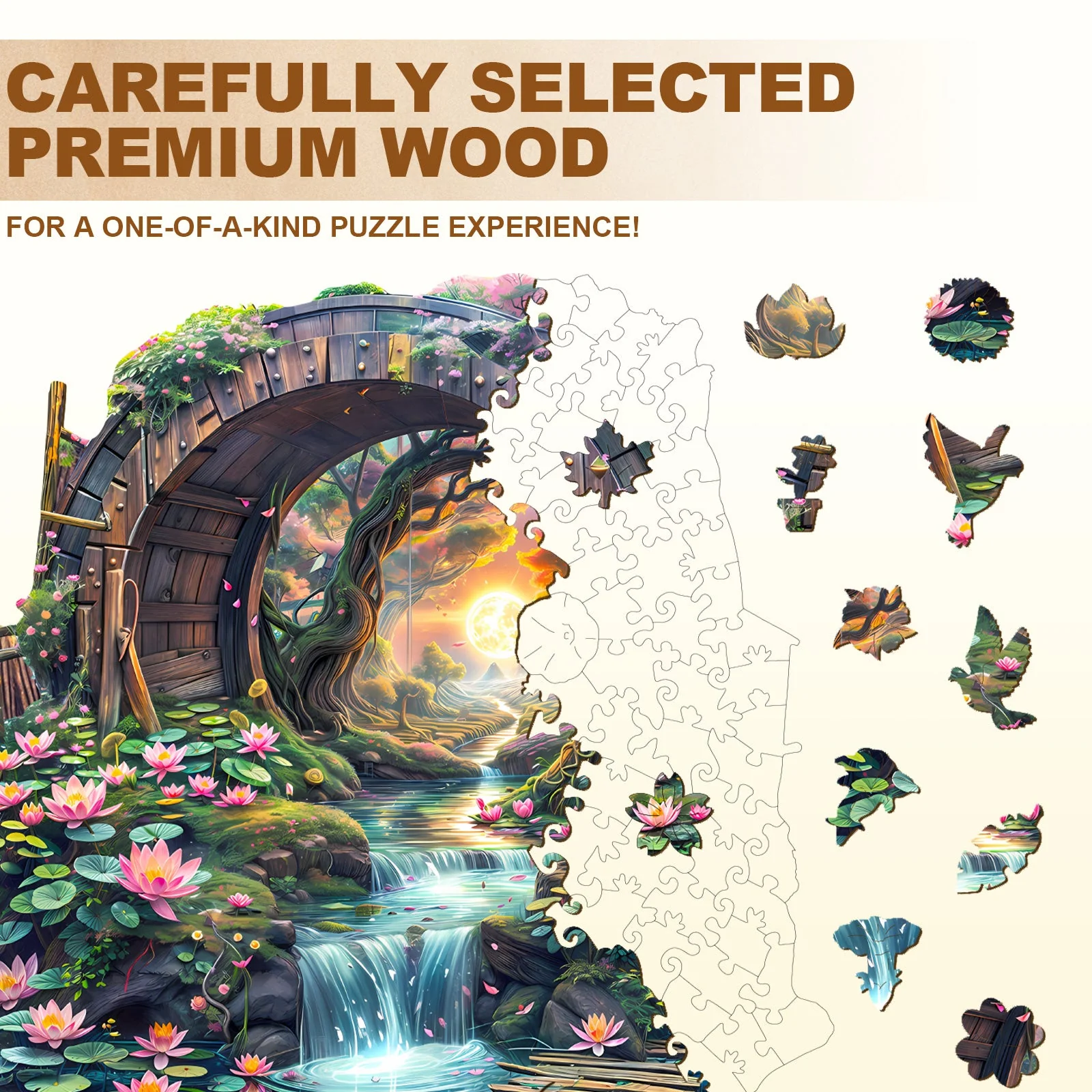 Barrel of Summer Wooden Jigsaw Puzzle - Image 3