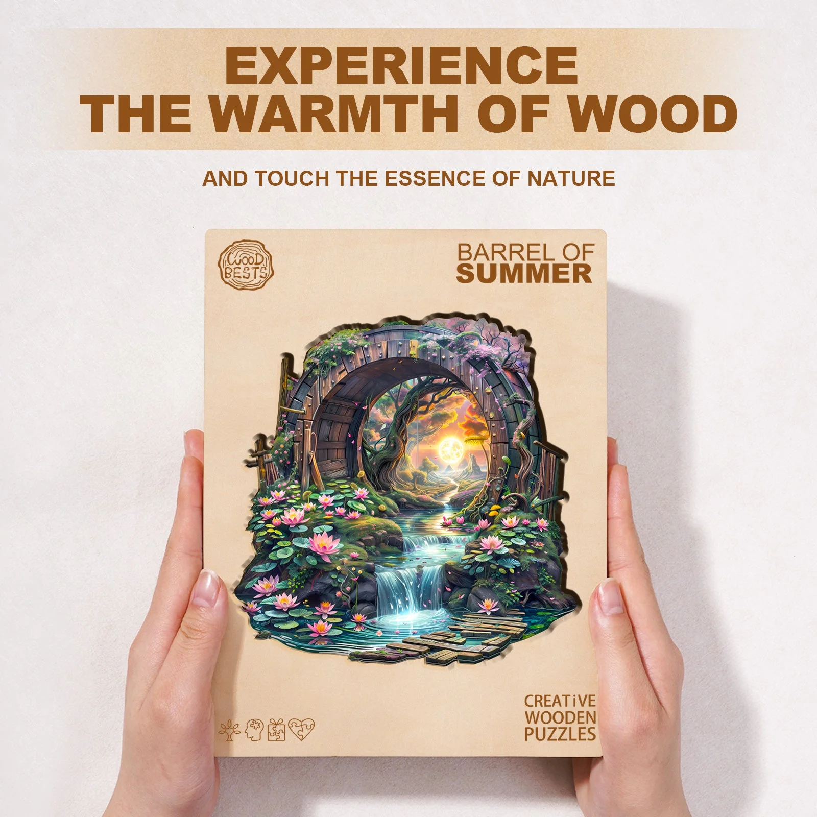 Barrel of Summer Wooden Jigsaw Puzzle - Image 5