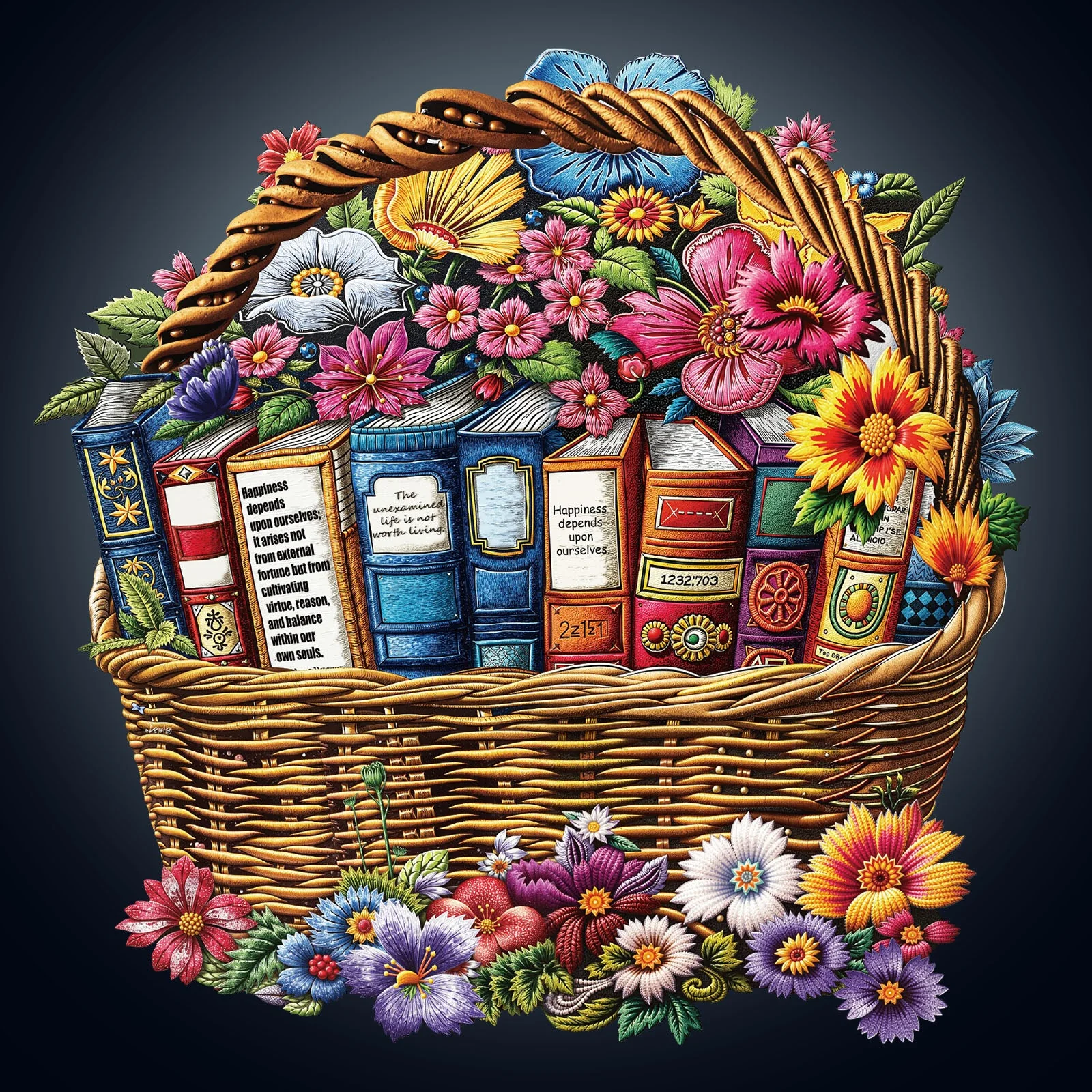 Basket of Knowledge Wooden Jigsaw Puzzle - Image 4