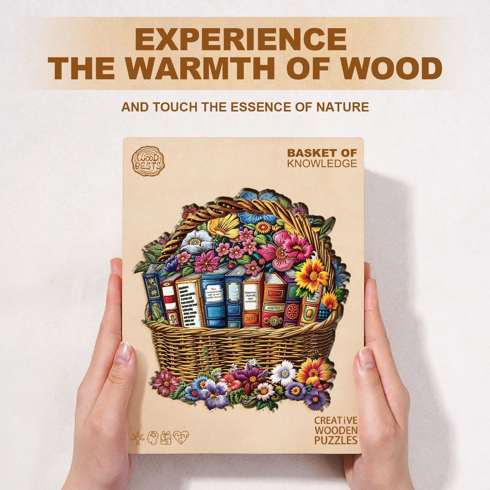 Basket of Knowledge Wooden Jigsaw Puzzle - Image 6