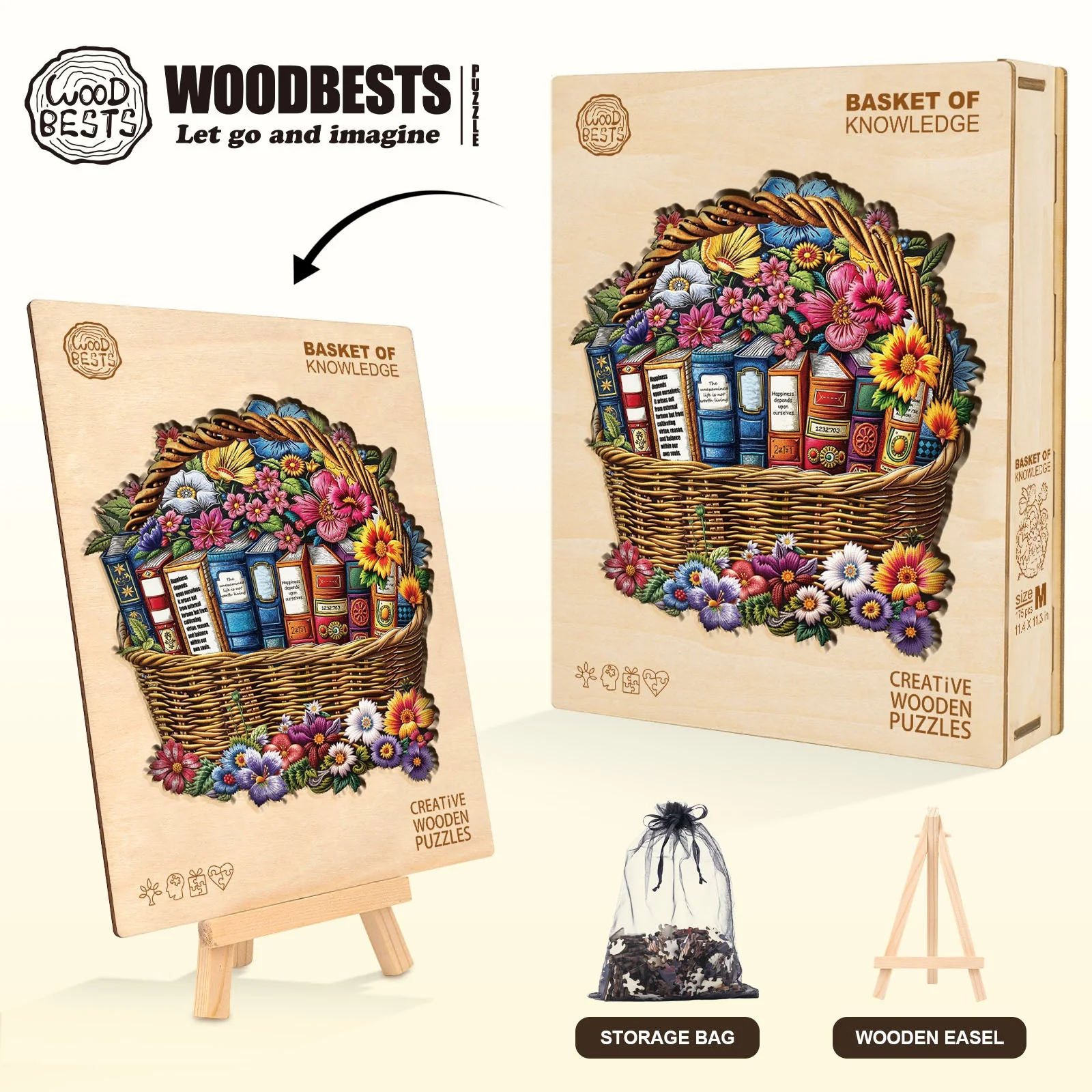 Basket of Knowledge Wooden Jigsaw Puzzle - Image 8