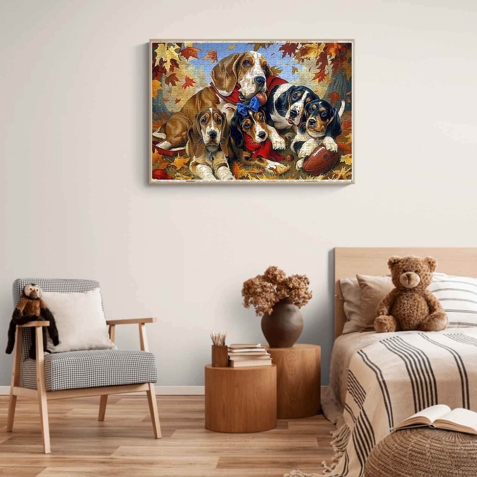 Basset Hound Family 500 / 1000 Piece Puzzle - Image 6