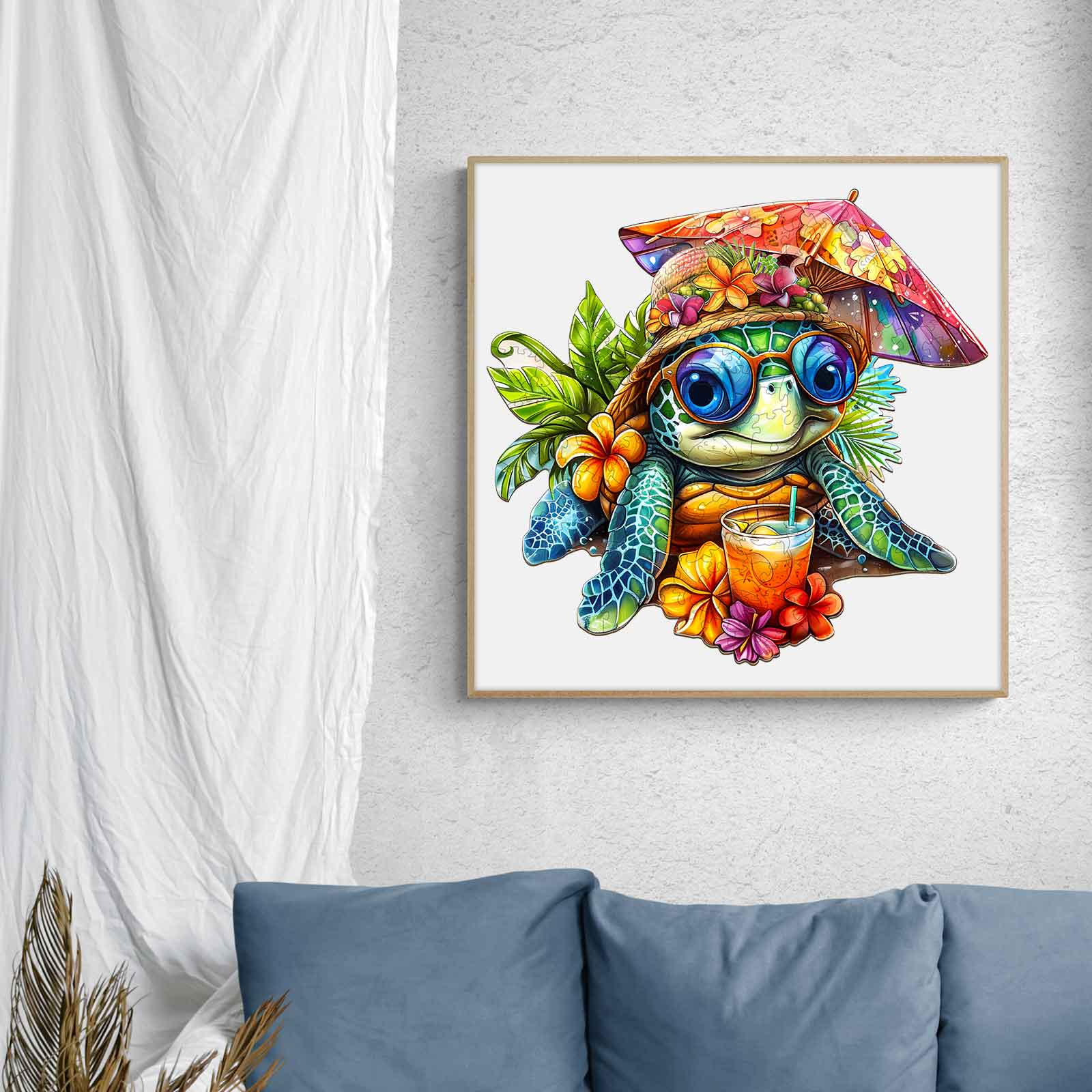 Beach Turtle Wooden Jigsaw Puzzle - Image 9