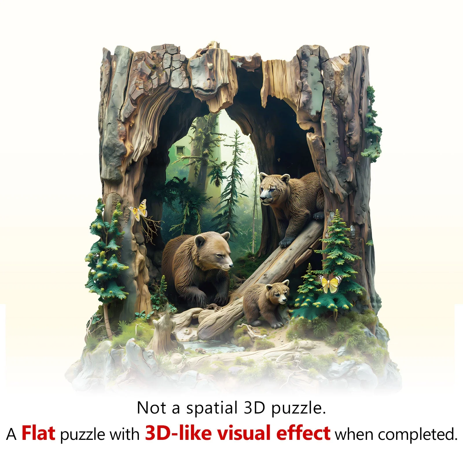 Bear Family Wooden Jigsaw Puzzle - Image 2