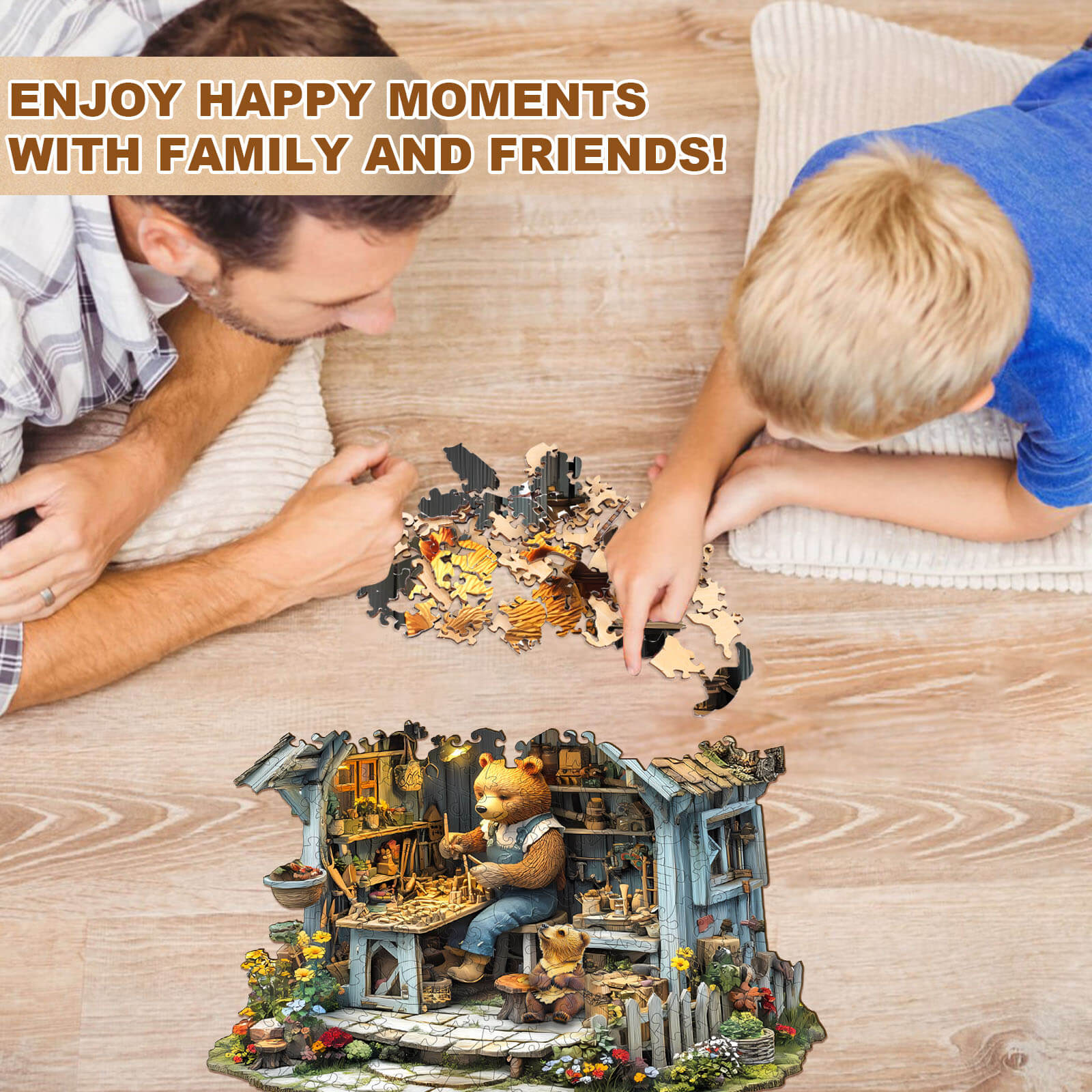 Bear Repair House Wooden Jigsaw Puzzle - Image 10