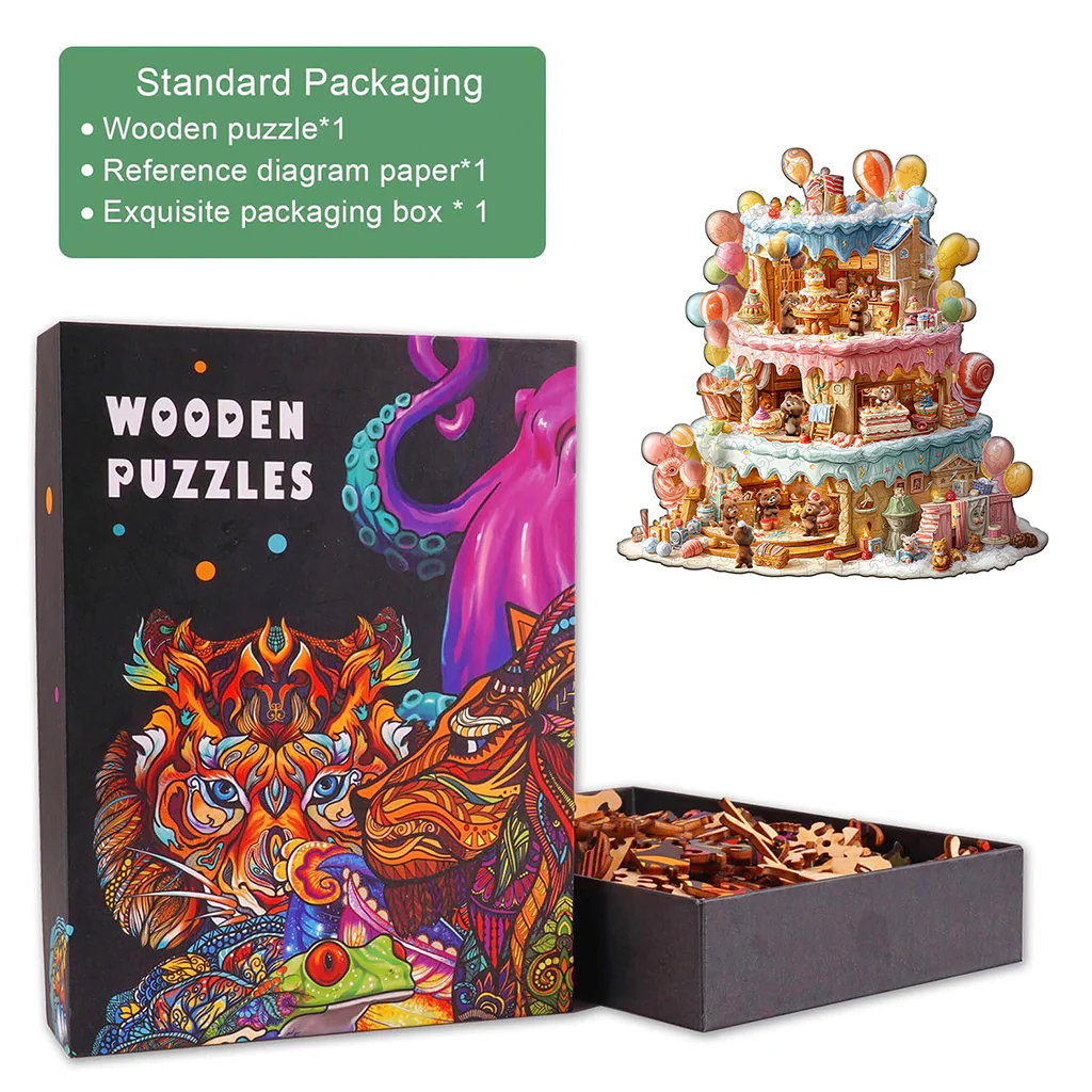 Bear's House - Birthday Wooden Jigsaw Puzzle - Image 5