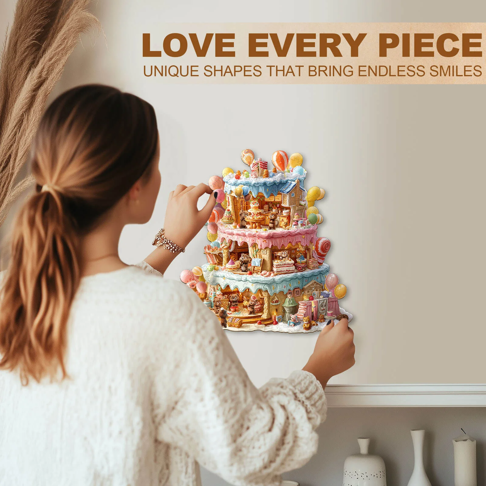 Bear's House - Birthday Wooden Jigsaw Puzzle - Image 8