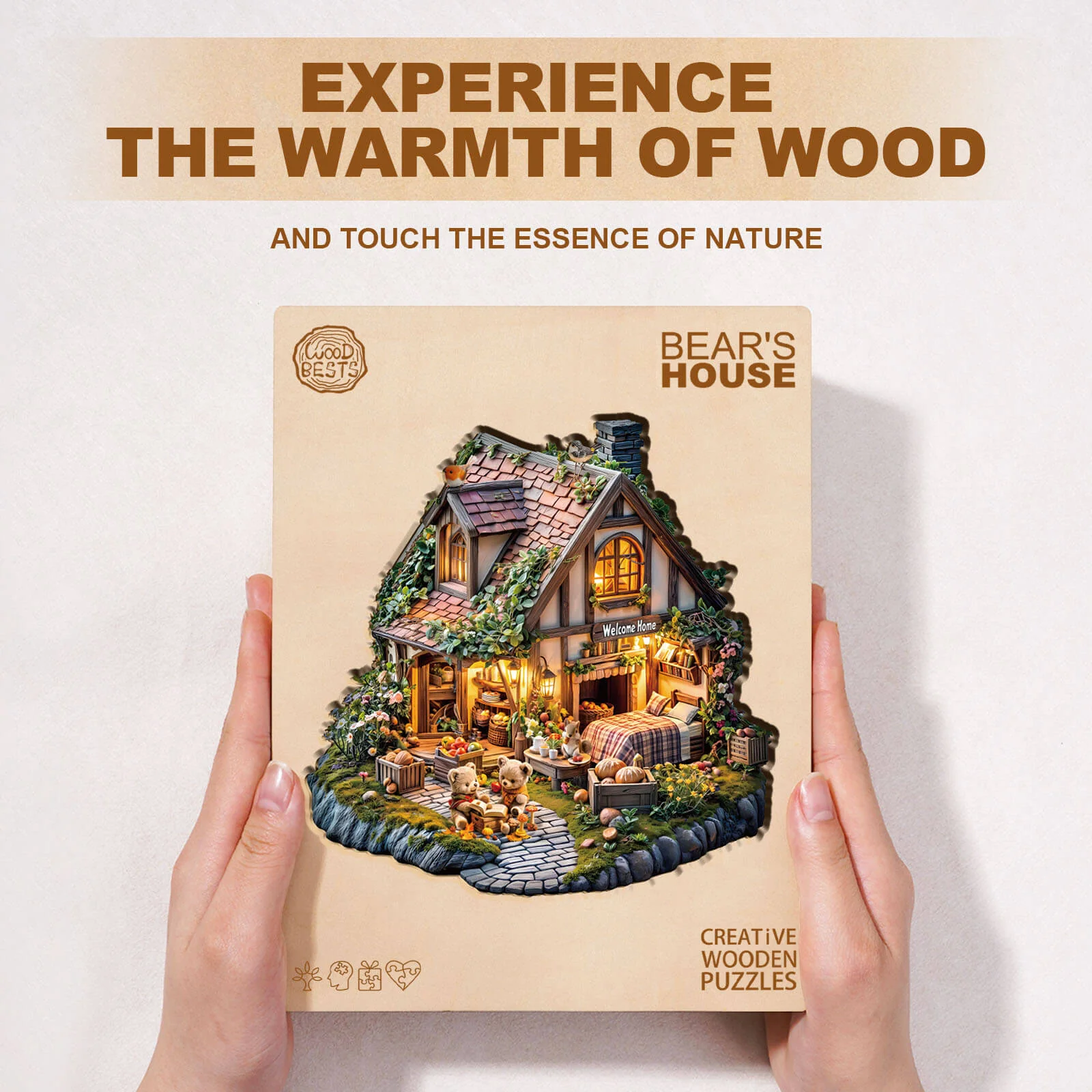 Bear's house Wooden Jigsaw Puzzle - Image 4