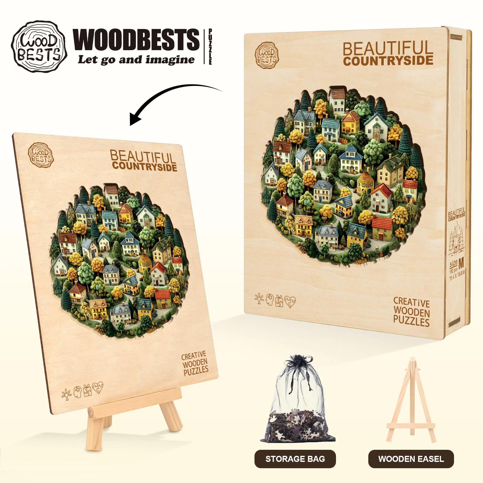 Beautiful Countryside Wooden Jigsaw Puzzle - Image 5