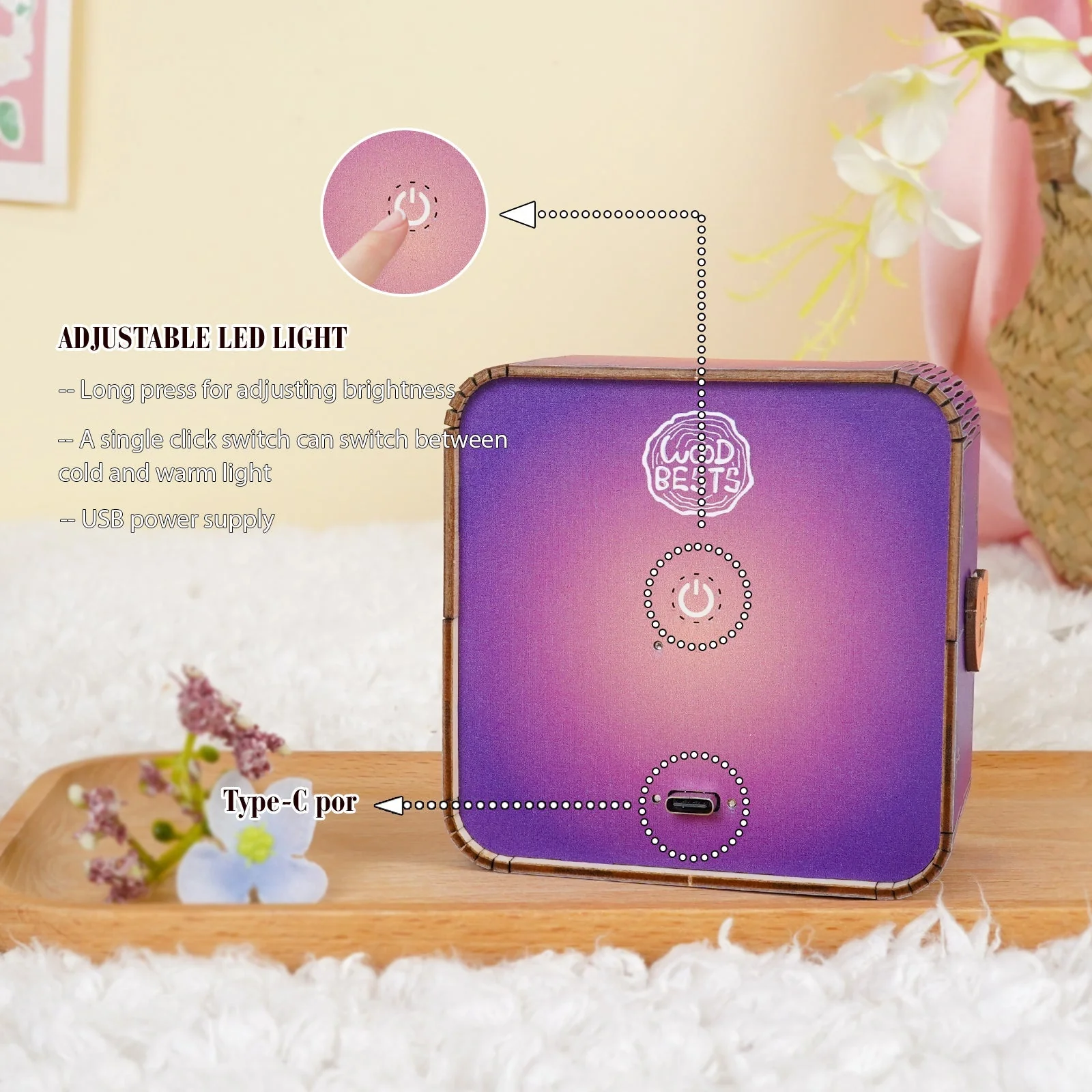 Bedtime Stories Kit - 3D Wooden Puzzle Night Light - Image 3