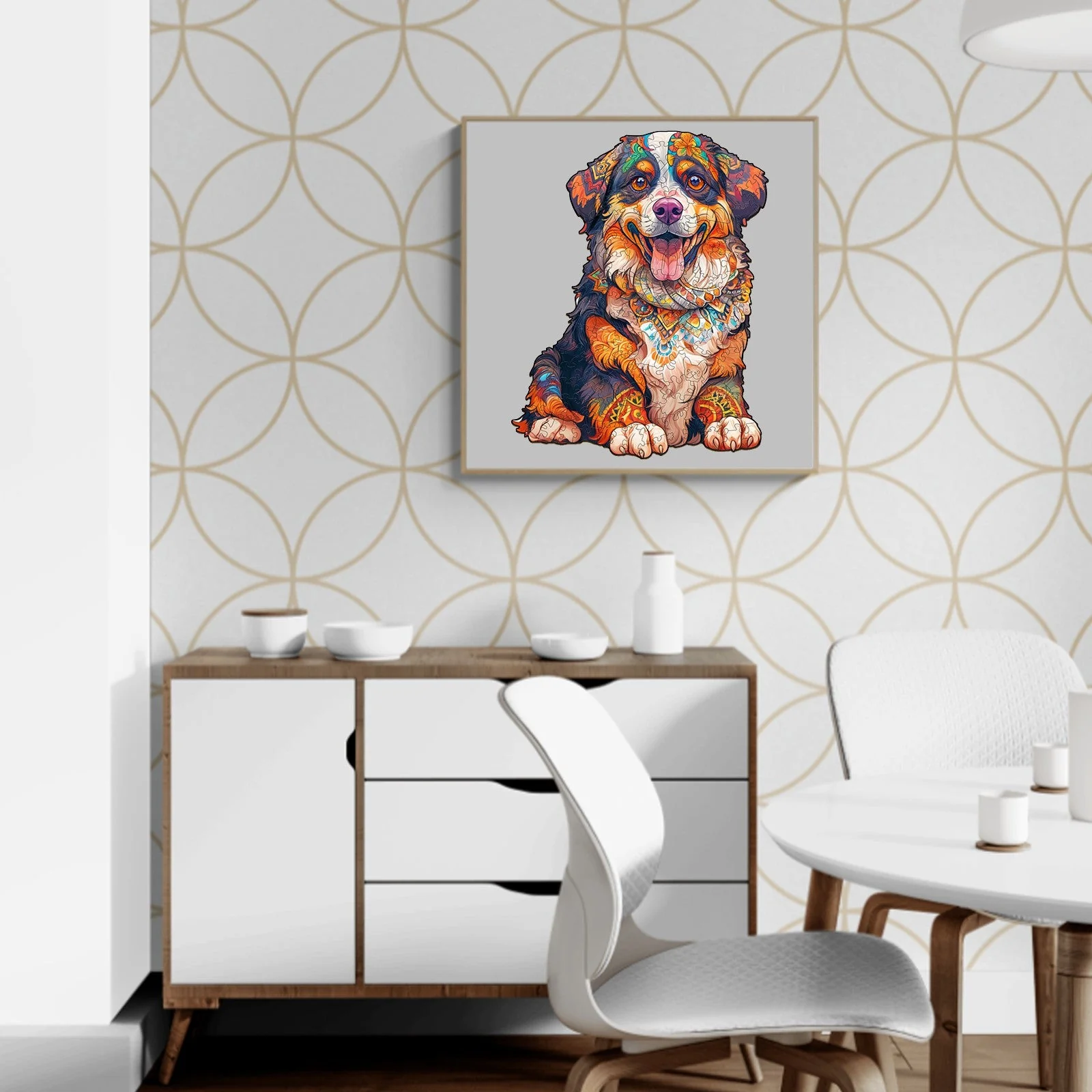 Bernese Mountain Dog Wooden Jigsaw Puzzle - Image 9