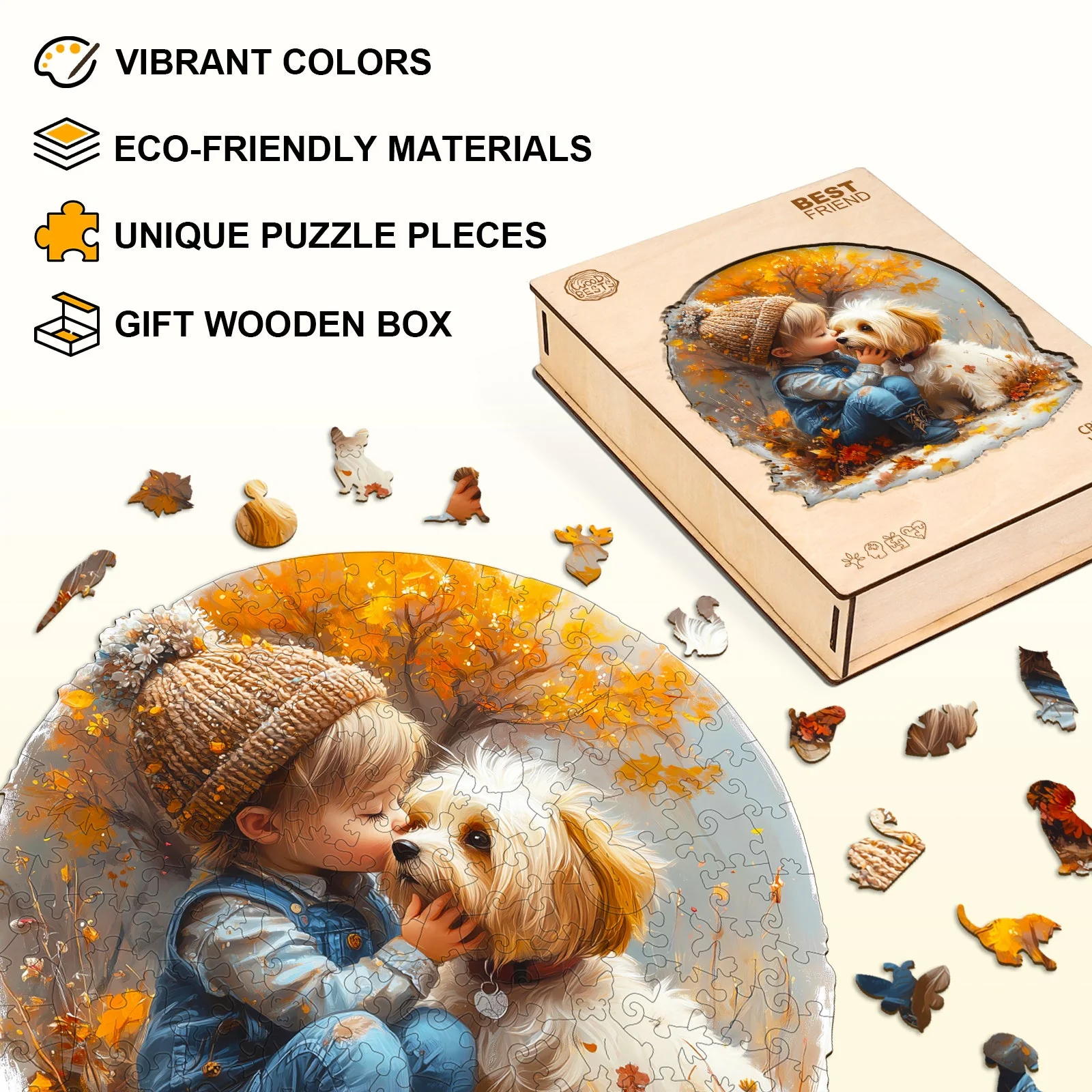 Best friend Wooden Jigsaw Puzzle - Image 4