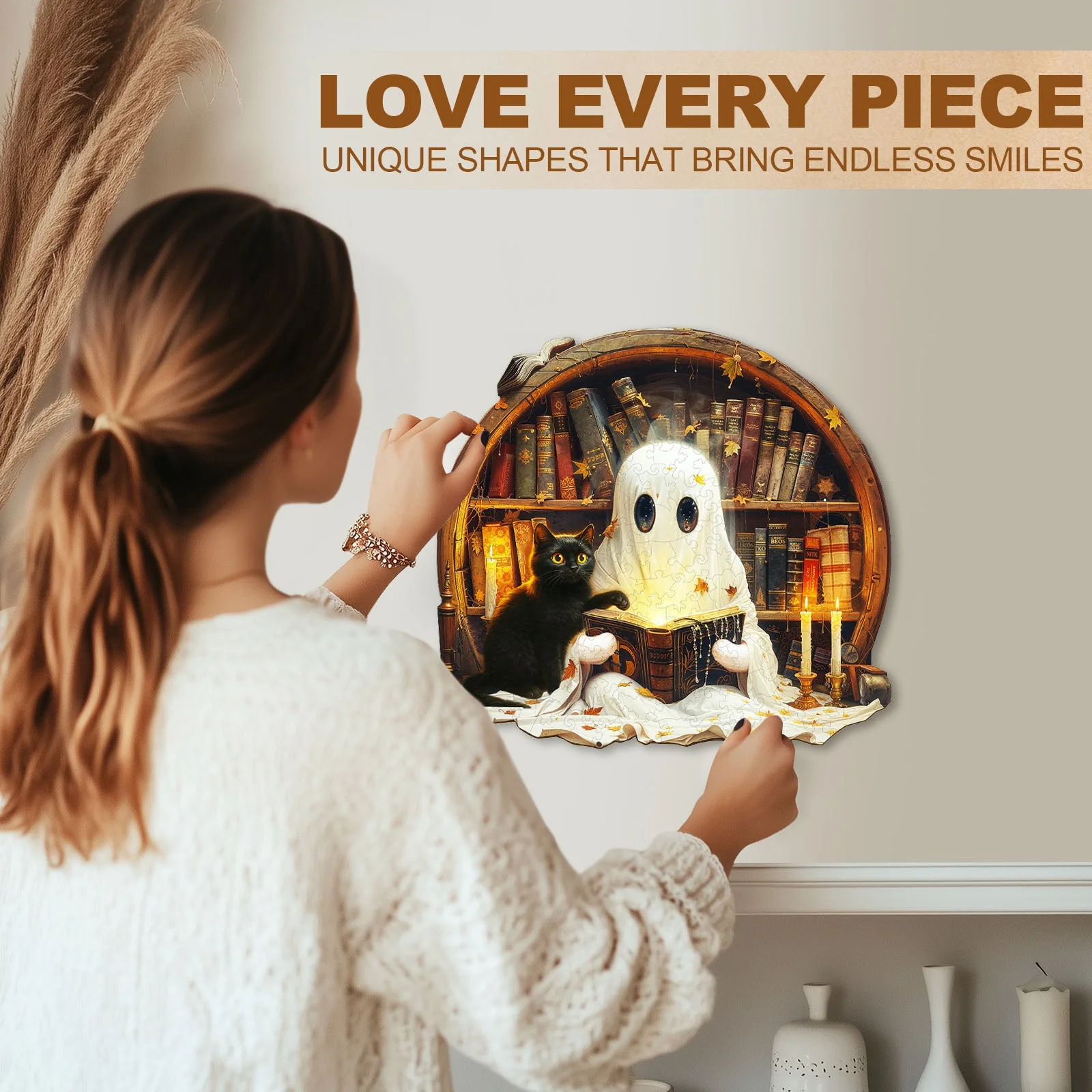 Black Cat Tales Wooden Jigsaw Puzzle - Image 10