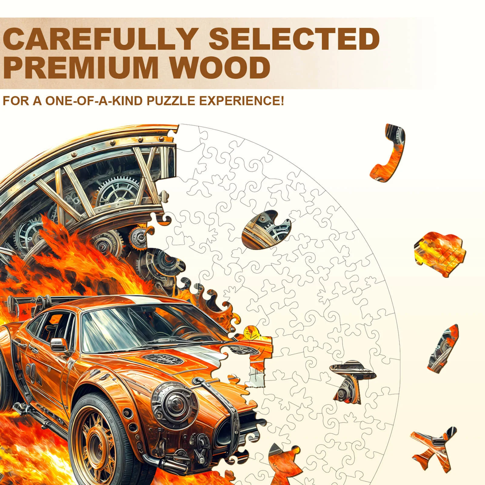 Blazing Speed Wooden Jigsaw Puzzle - Image 3