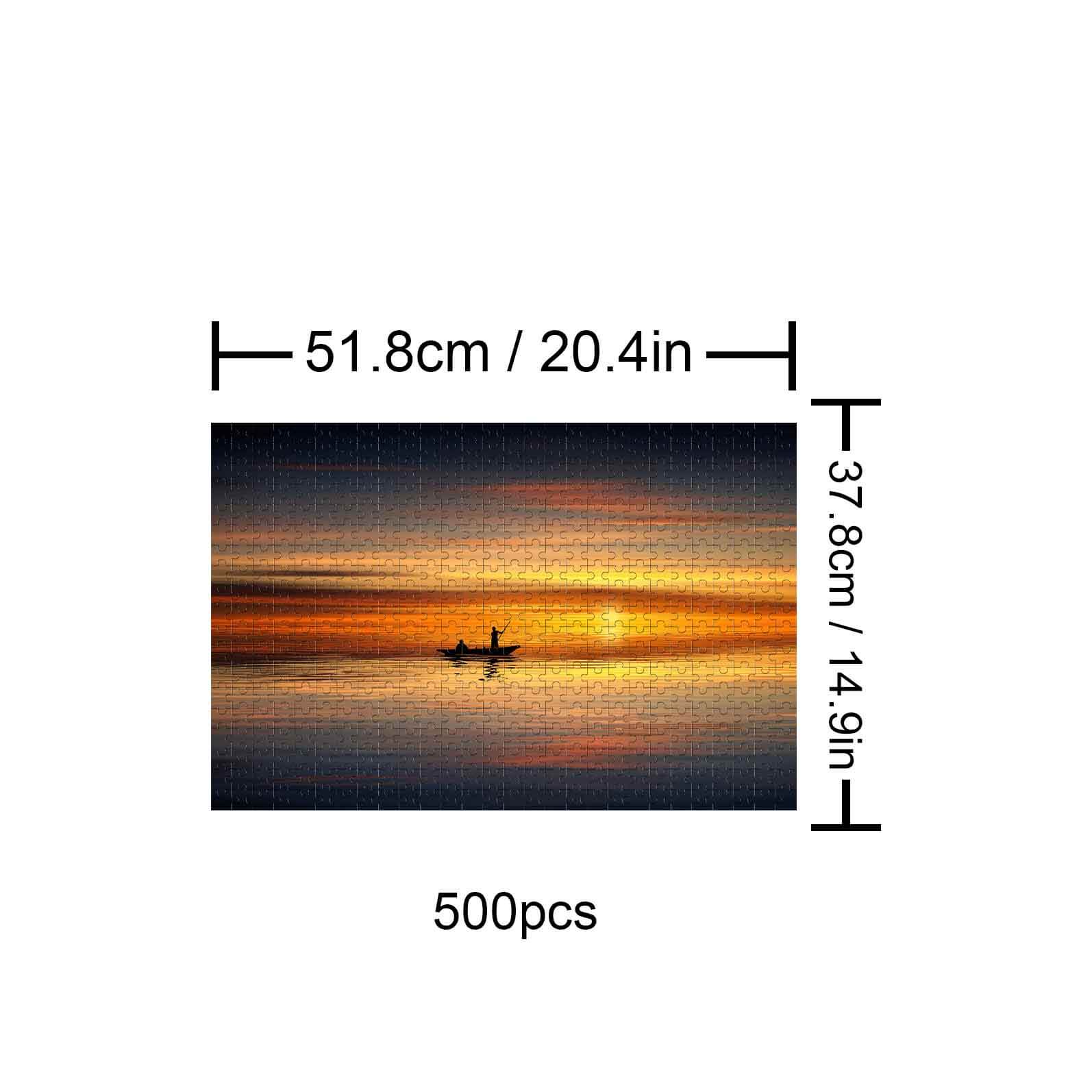 Boatman at Sunset 500 / 1000 Piece Puzzle - Image 4