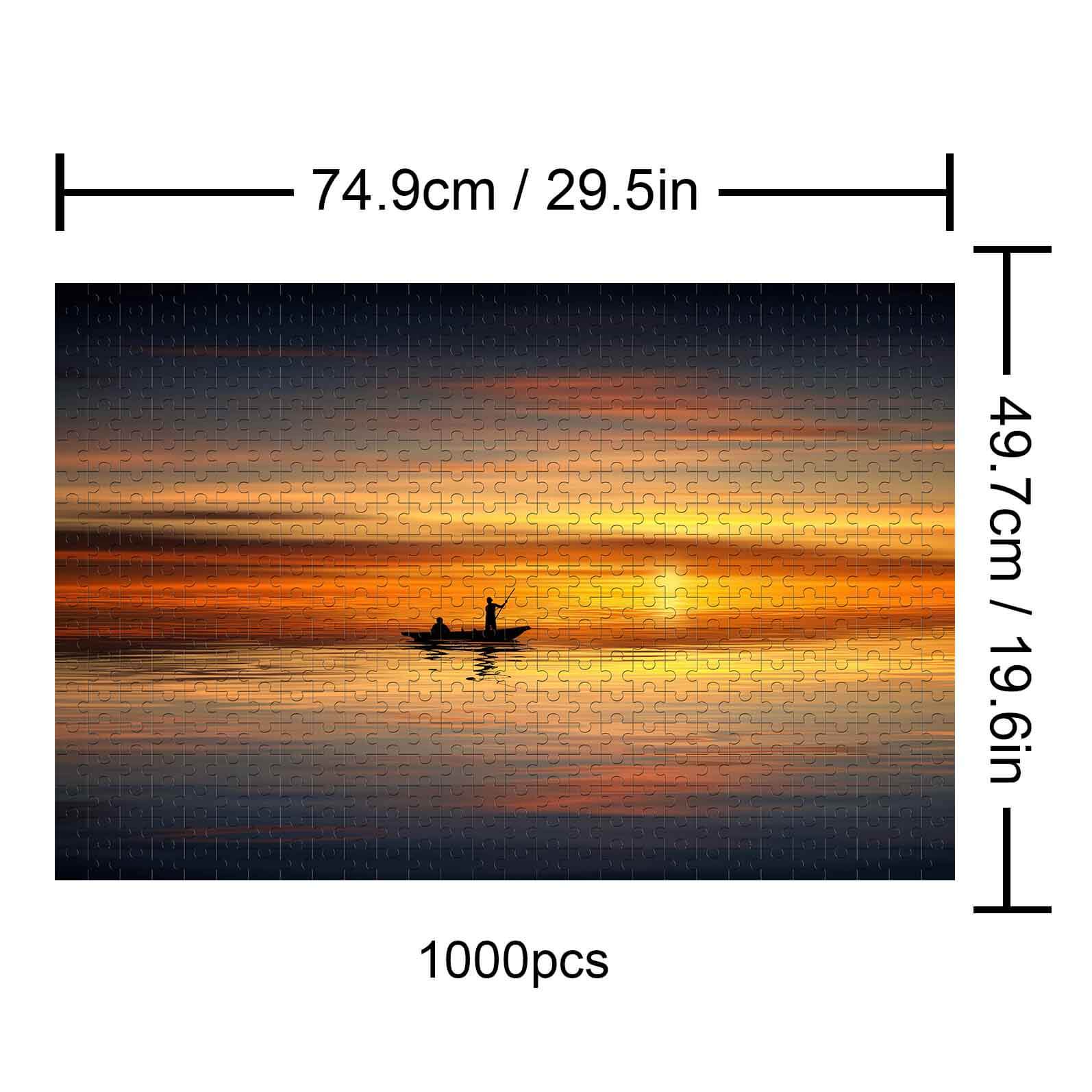Boatman at Sunset 500 / 1000 Piece Puzzle - Image 5