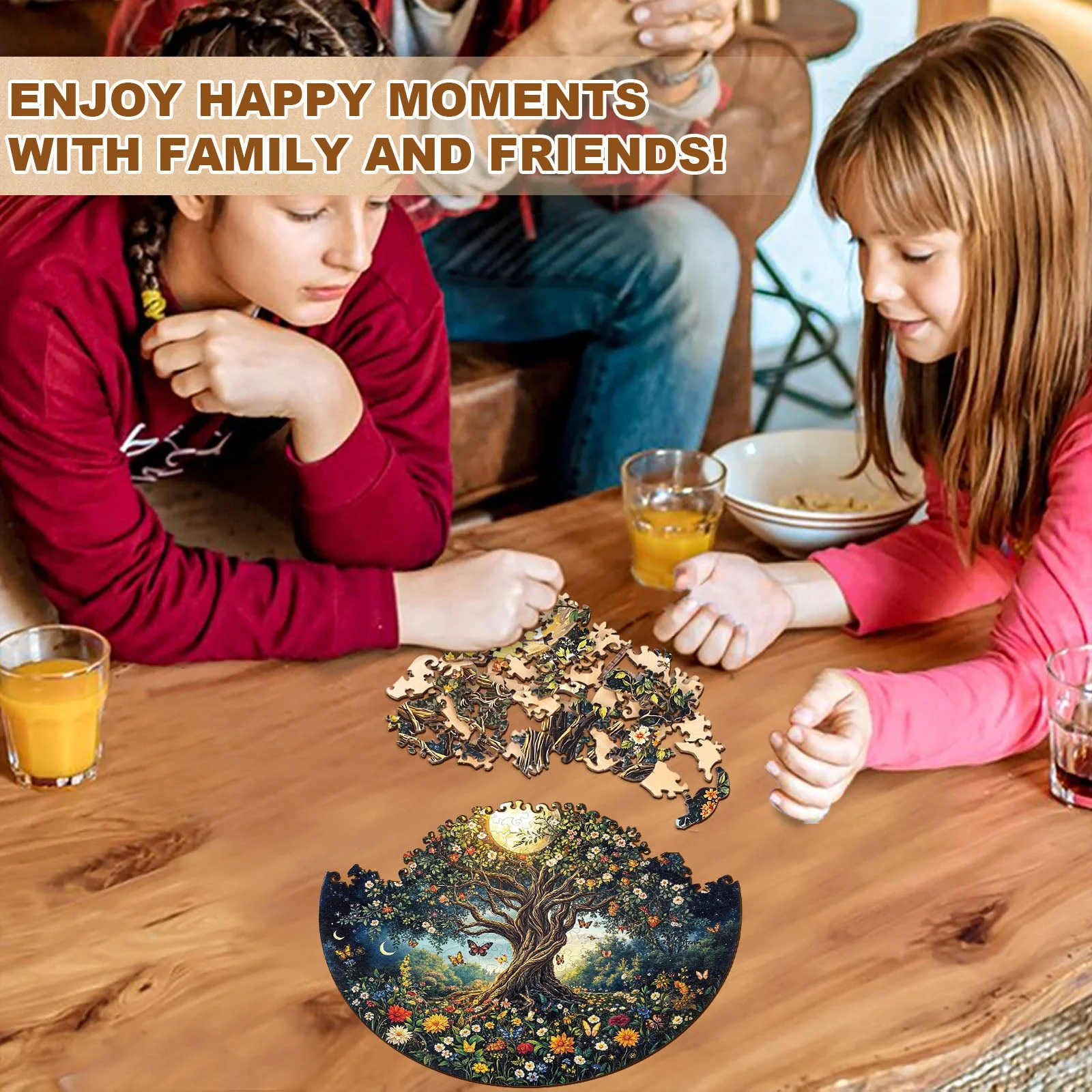 Bohemian Tree of Life Wooden Jigsaw Puzzle - Image 10