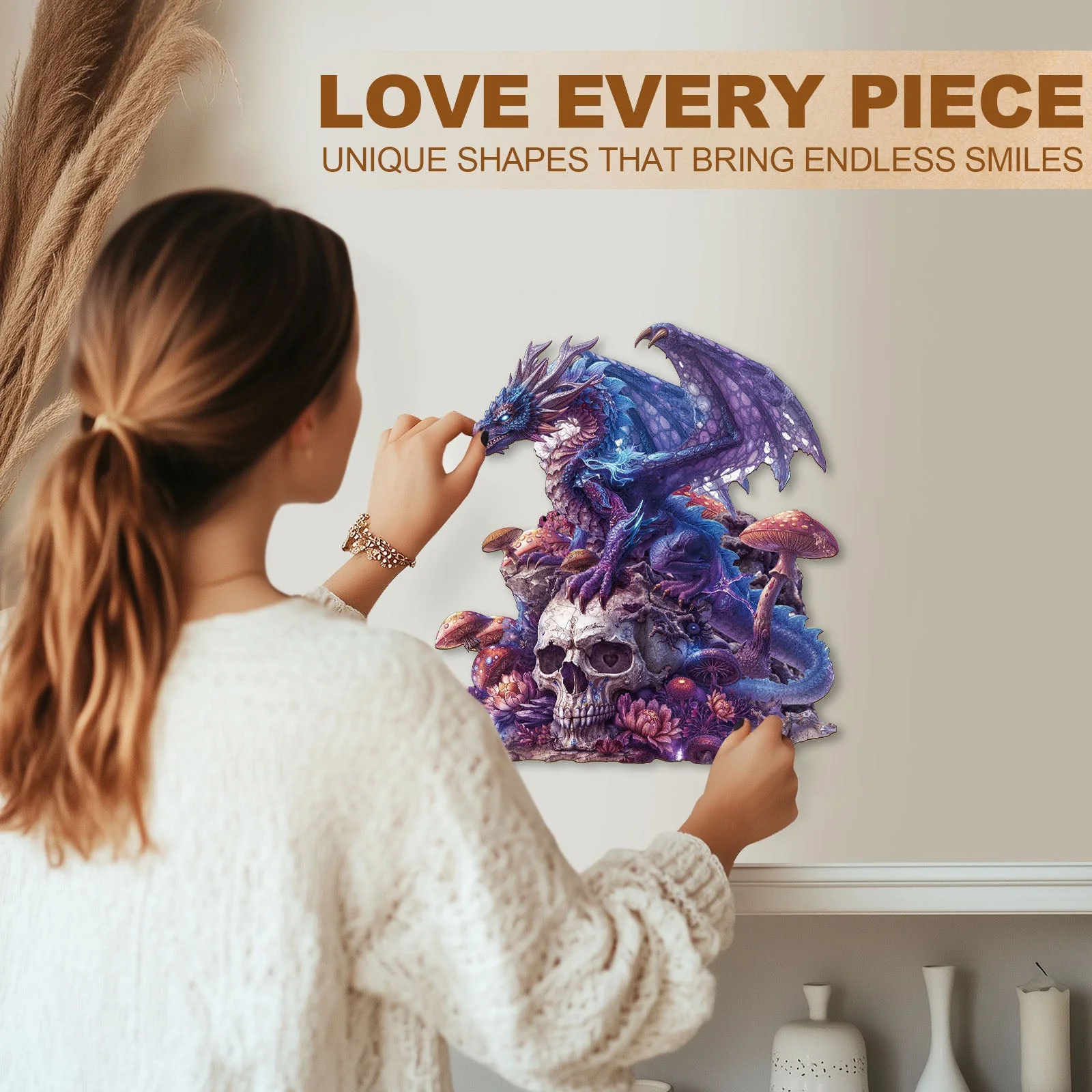 Bone Dragon Wooden Jigsaw Puzzle - Image 2
