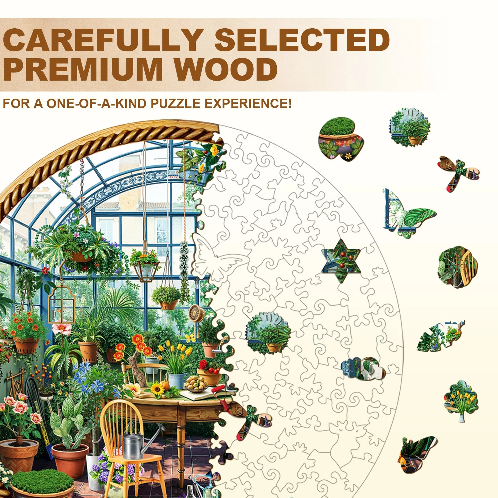 botanical garden Wooden Jigsaw Puzzle - Image 2