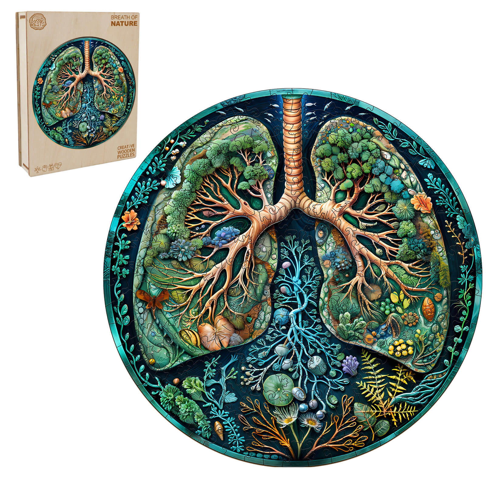 Breath of Nature  Wooden Jigsaw Puzzle - Image 3