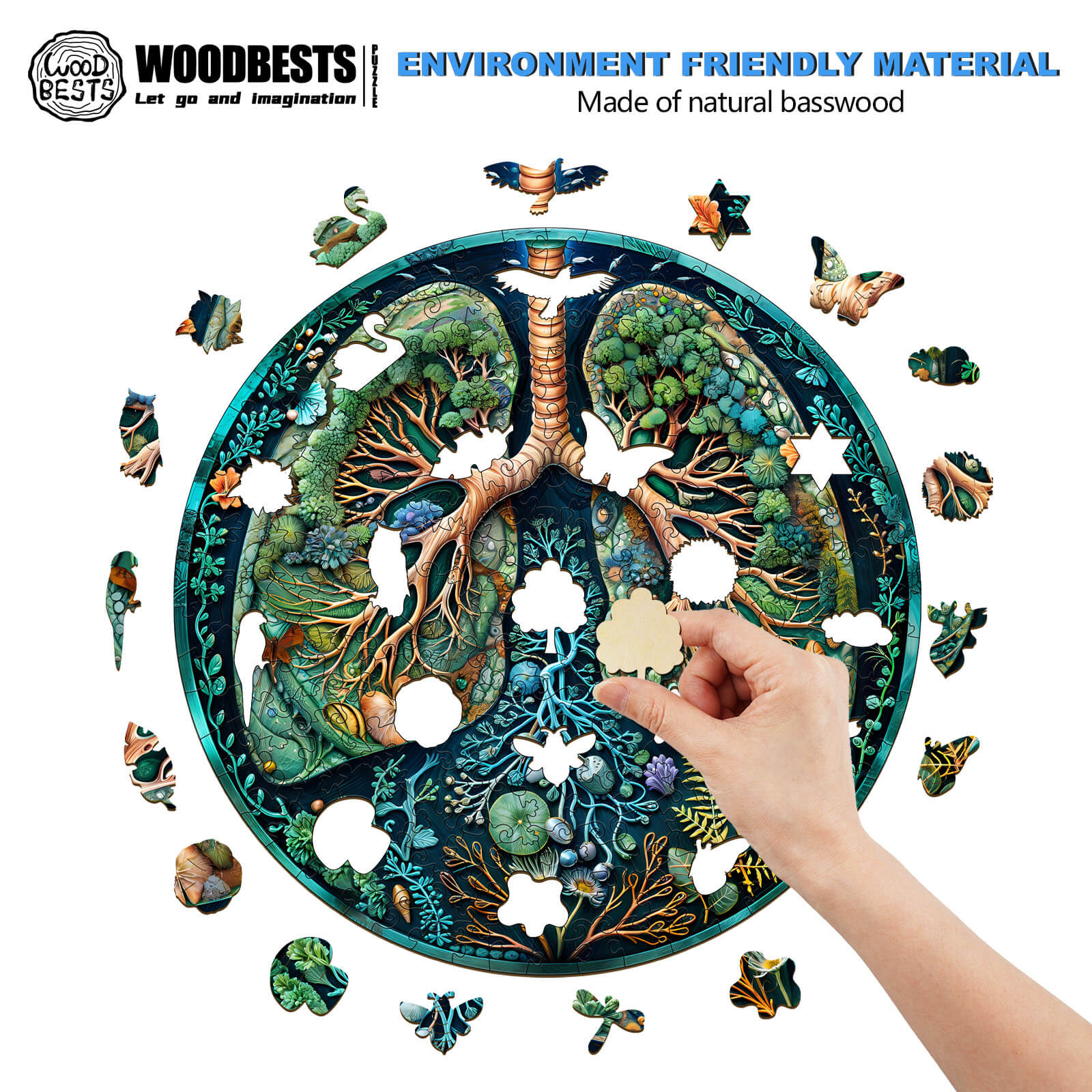 Breath of Nature  Wooden Jigsaw Puzzle - Image 4
