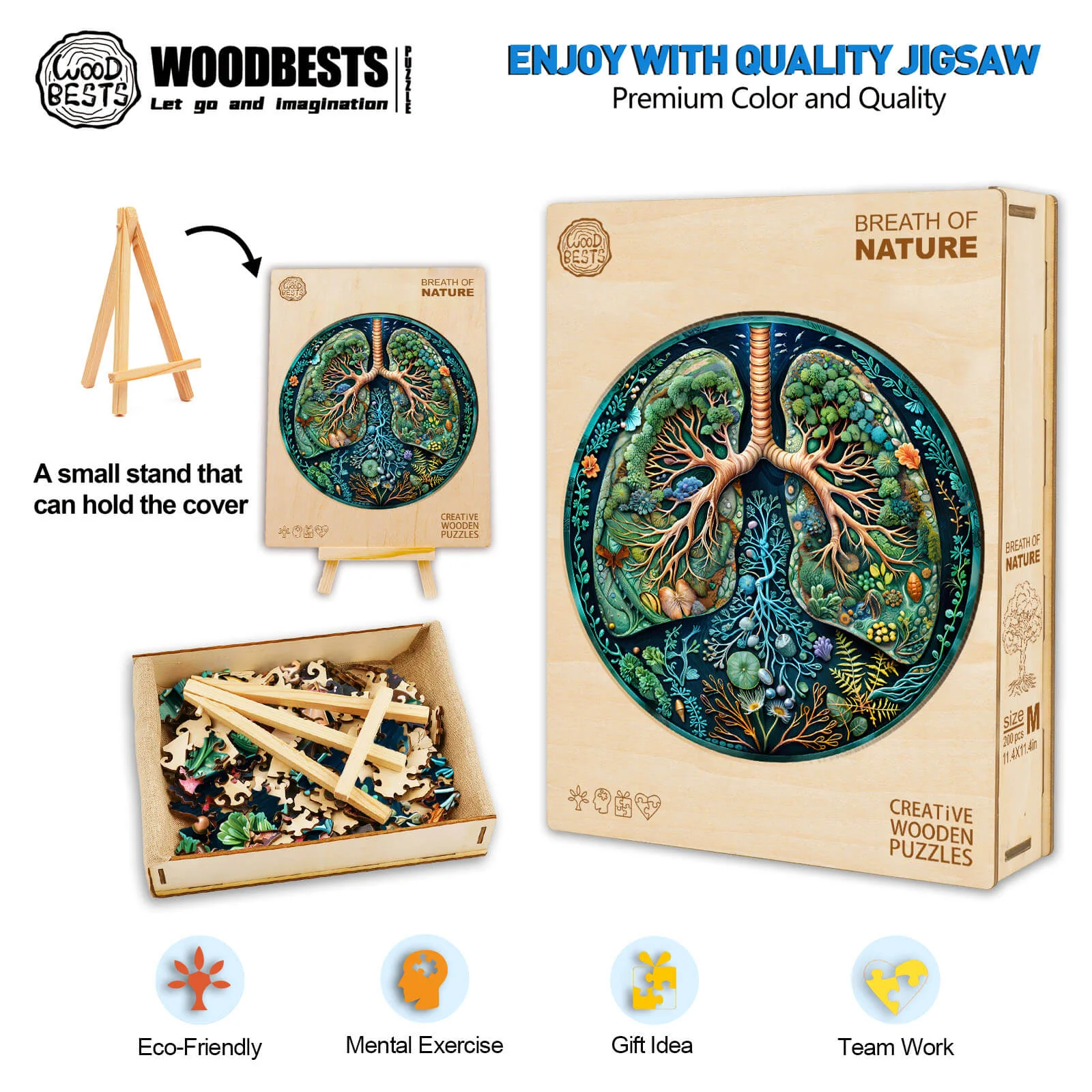 Breath of Nature  Wooden Jigsaw Puzzle - Image 5