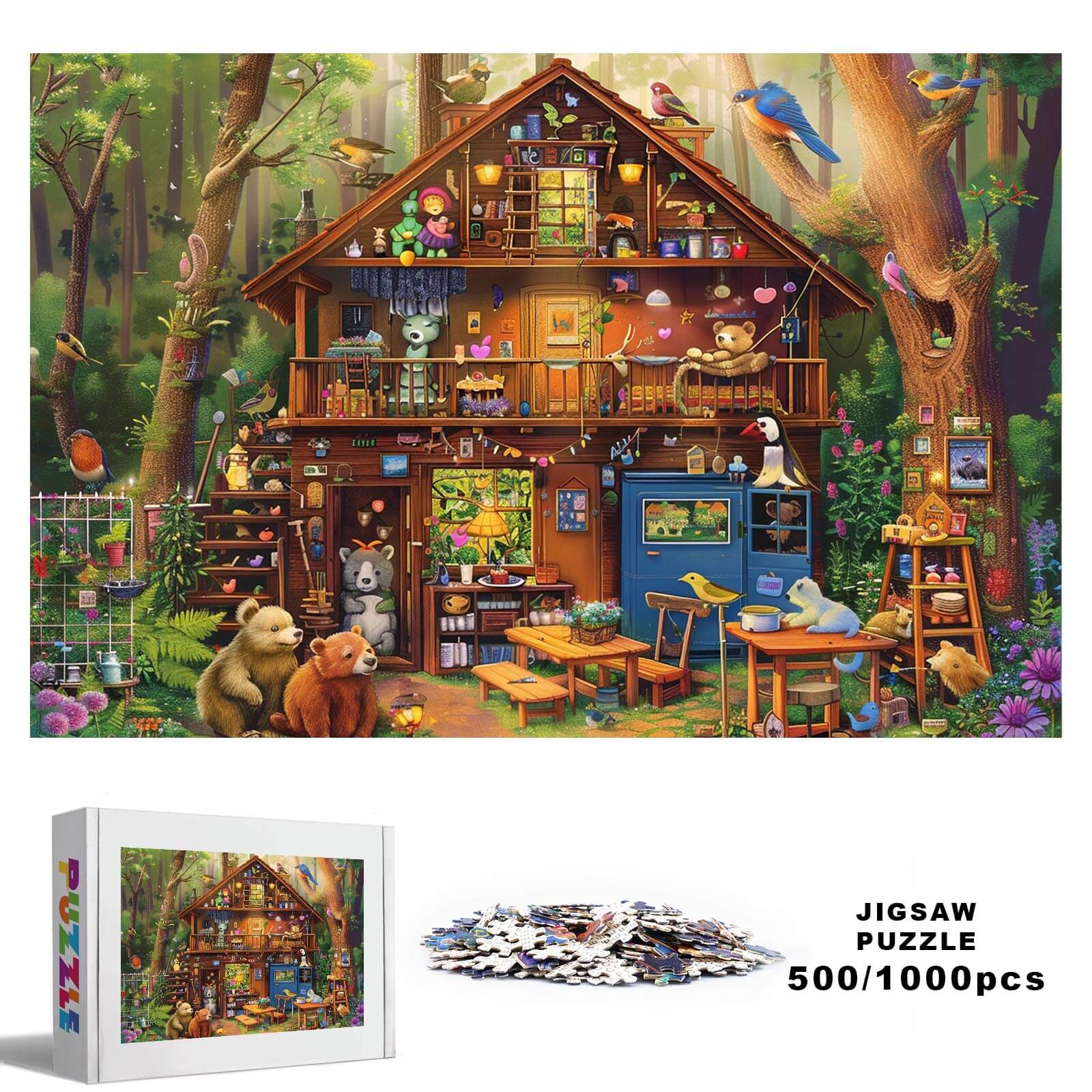 Cabin in the Woods 500 / 1000 Piece Puzzle - Image 2