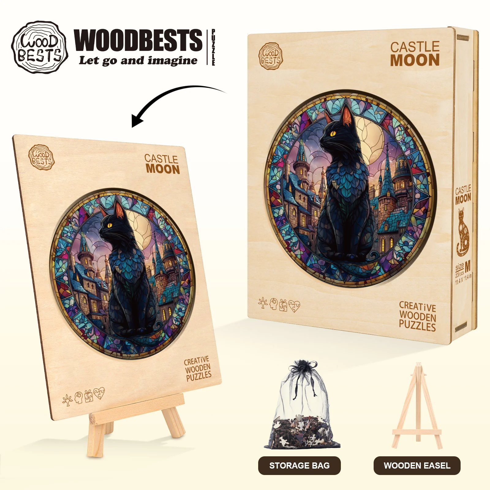 Castle Moon Wooden Jigsaw Puzzle - Image 5