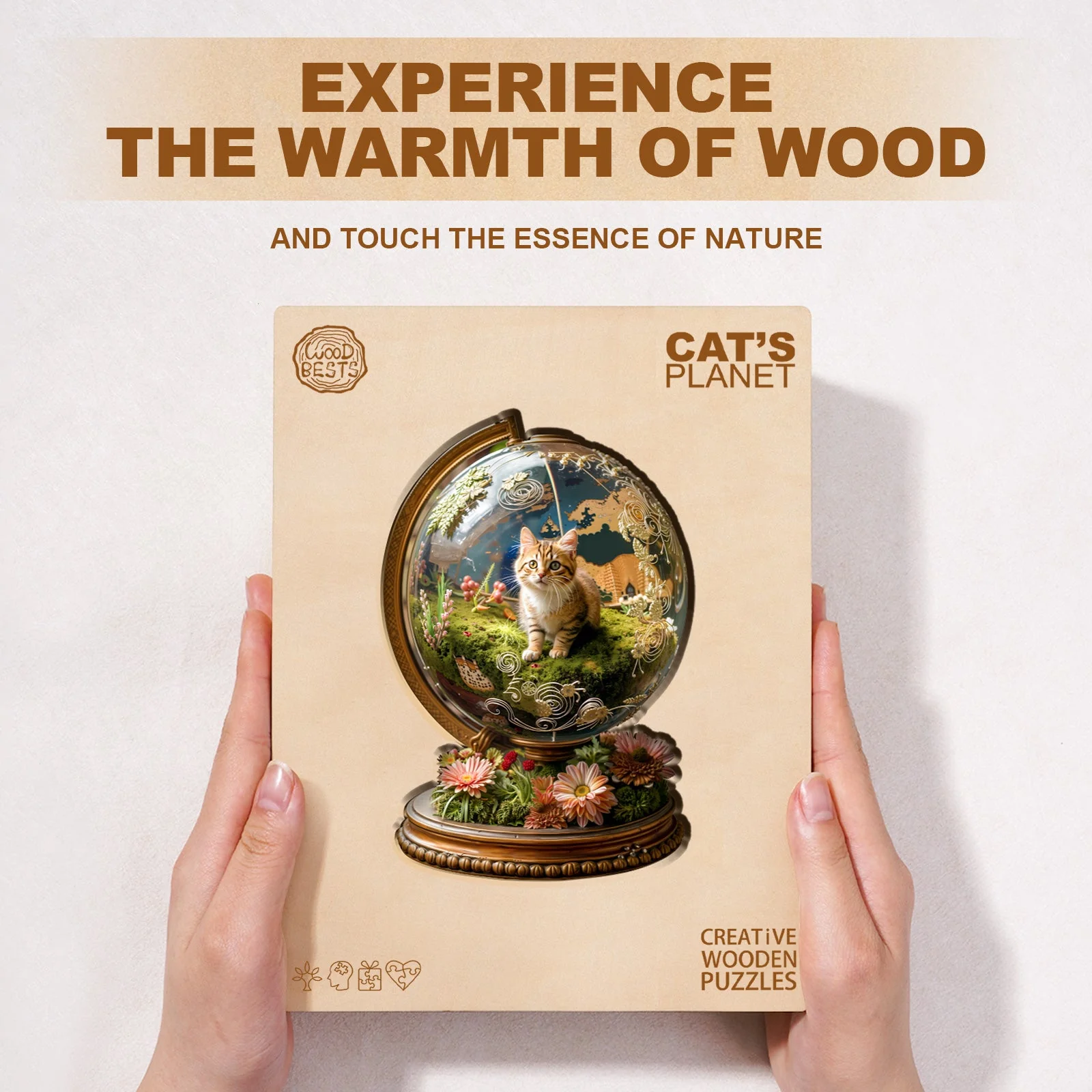 Cat's Planet Wooden Jigsaw Puzzle - Image 5