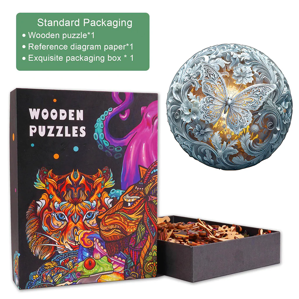 Celestial Wings Wooden Jigsaw Puzzle - Image 5